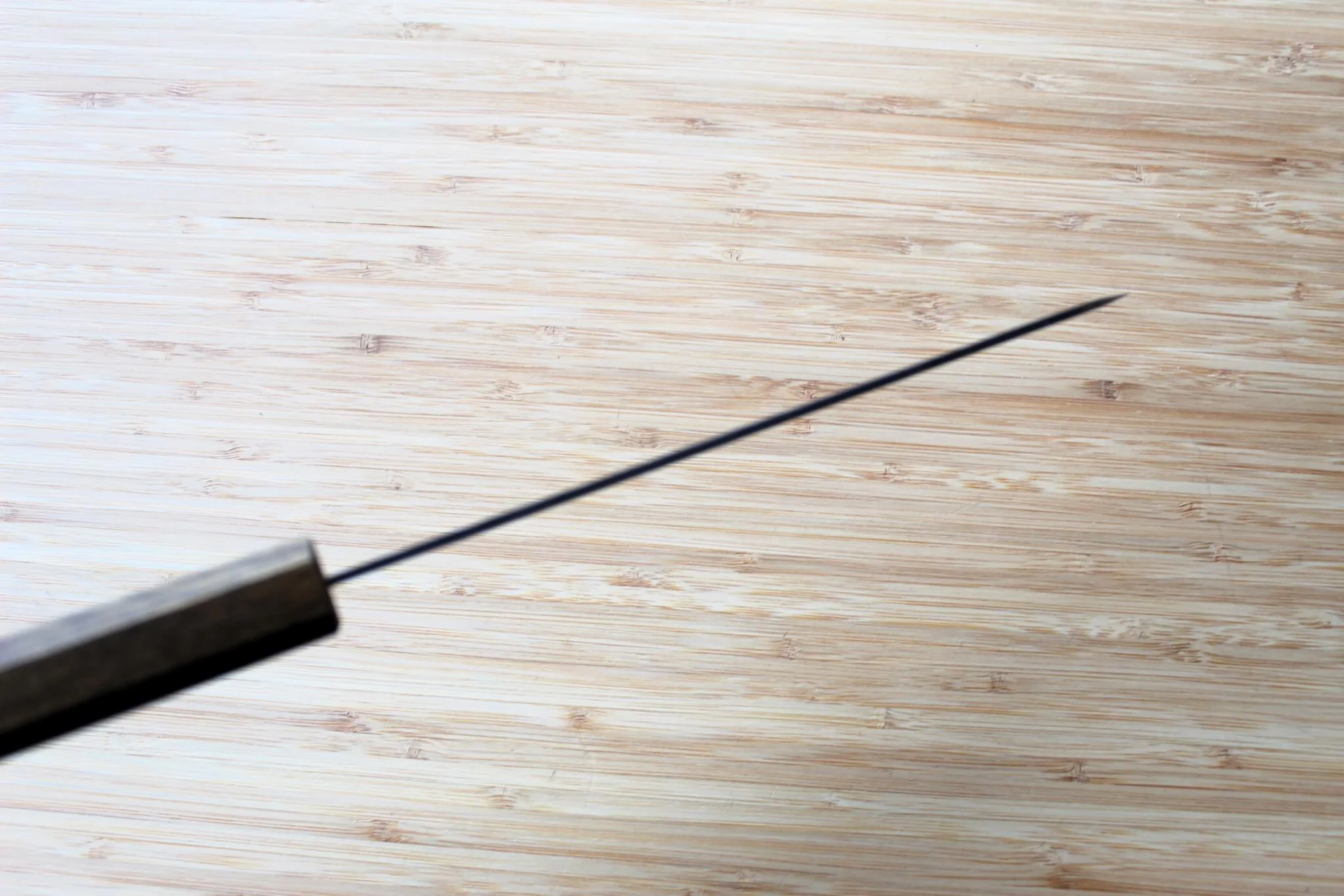 OUL Aogami Super / Blue Super Steel Nashiji Bunka 170 mm / 6.7" Black Oak - Image 8