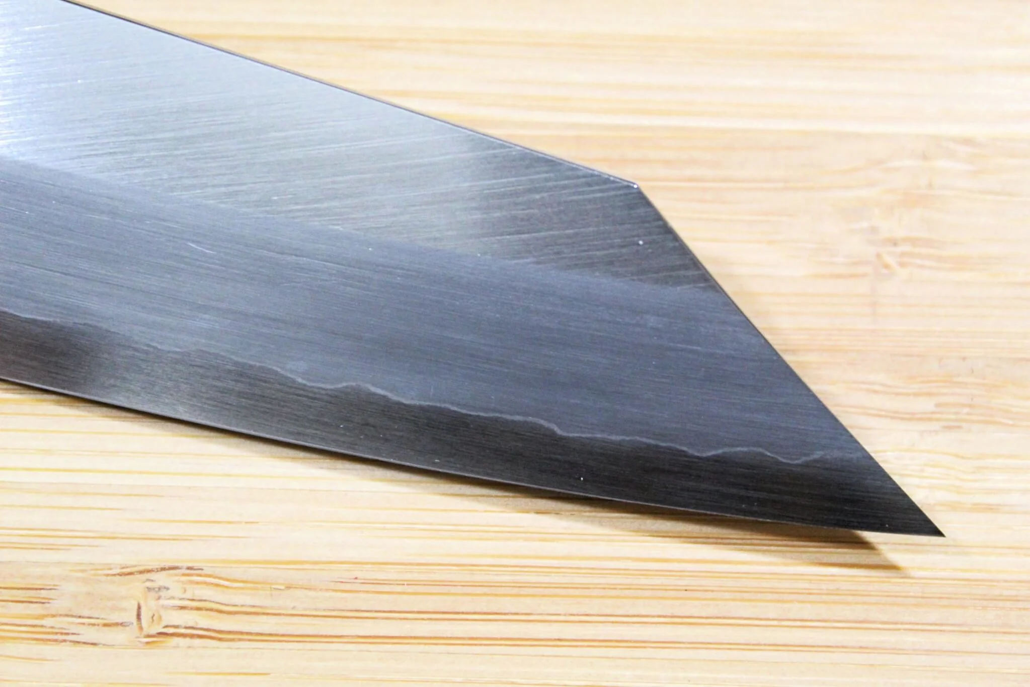 OUL Ginsan Kengata Petty 150 mm / 5.9" Black Makiji Urushi Handle - Image 4