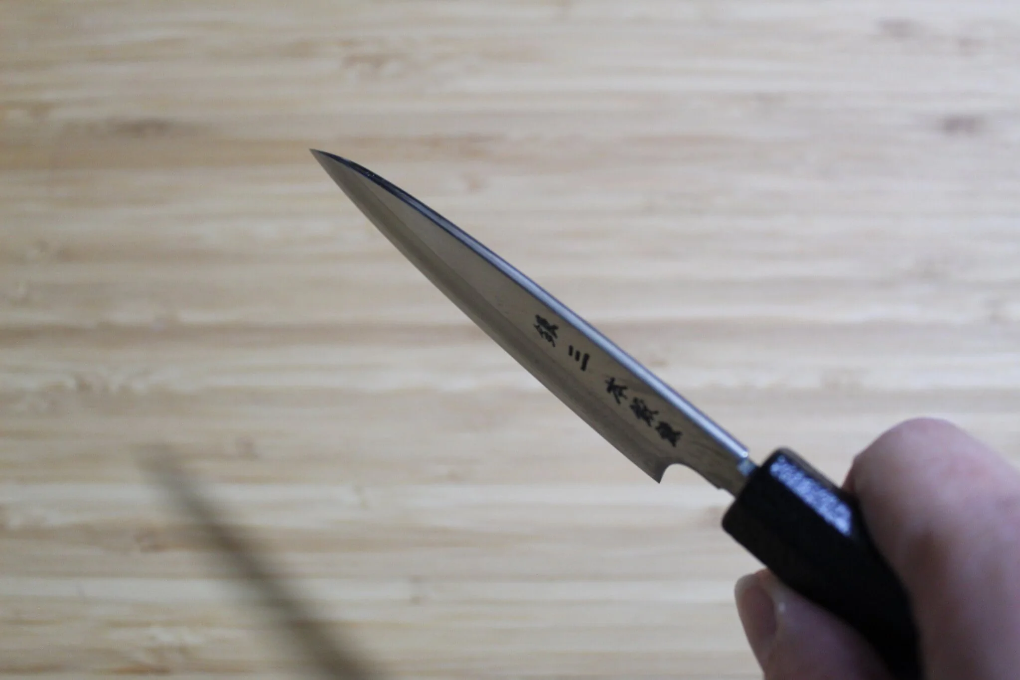 OUL Ginsan Paring 90 mm / 3.5" Black Makiji Urushi Handle - Image 11