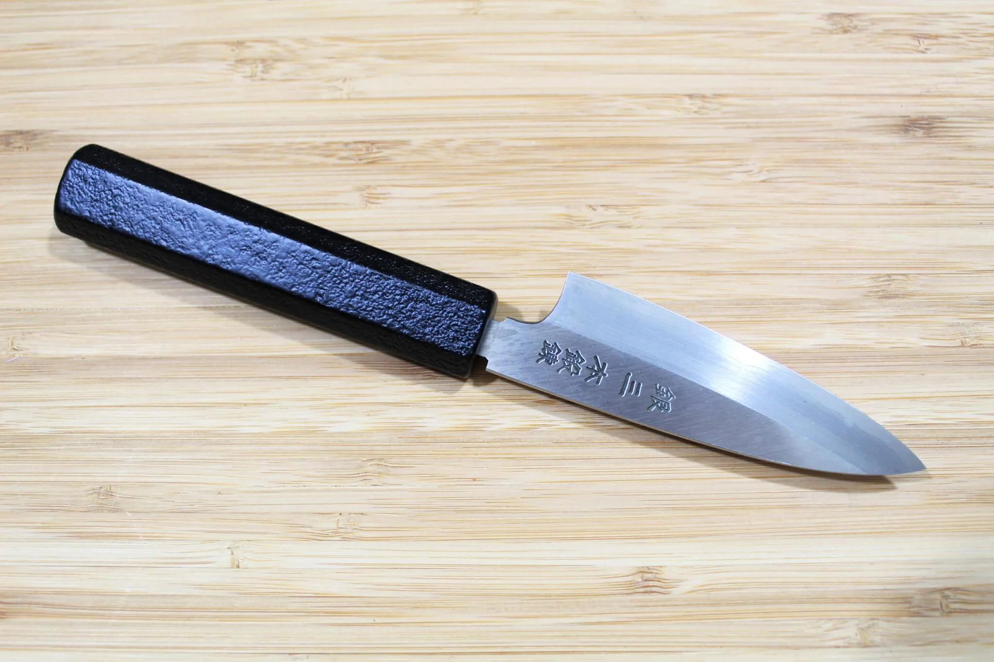OUL Ginsan Paring 90 mm / 3.5" Black Makiji Urushi Handle - Image 5