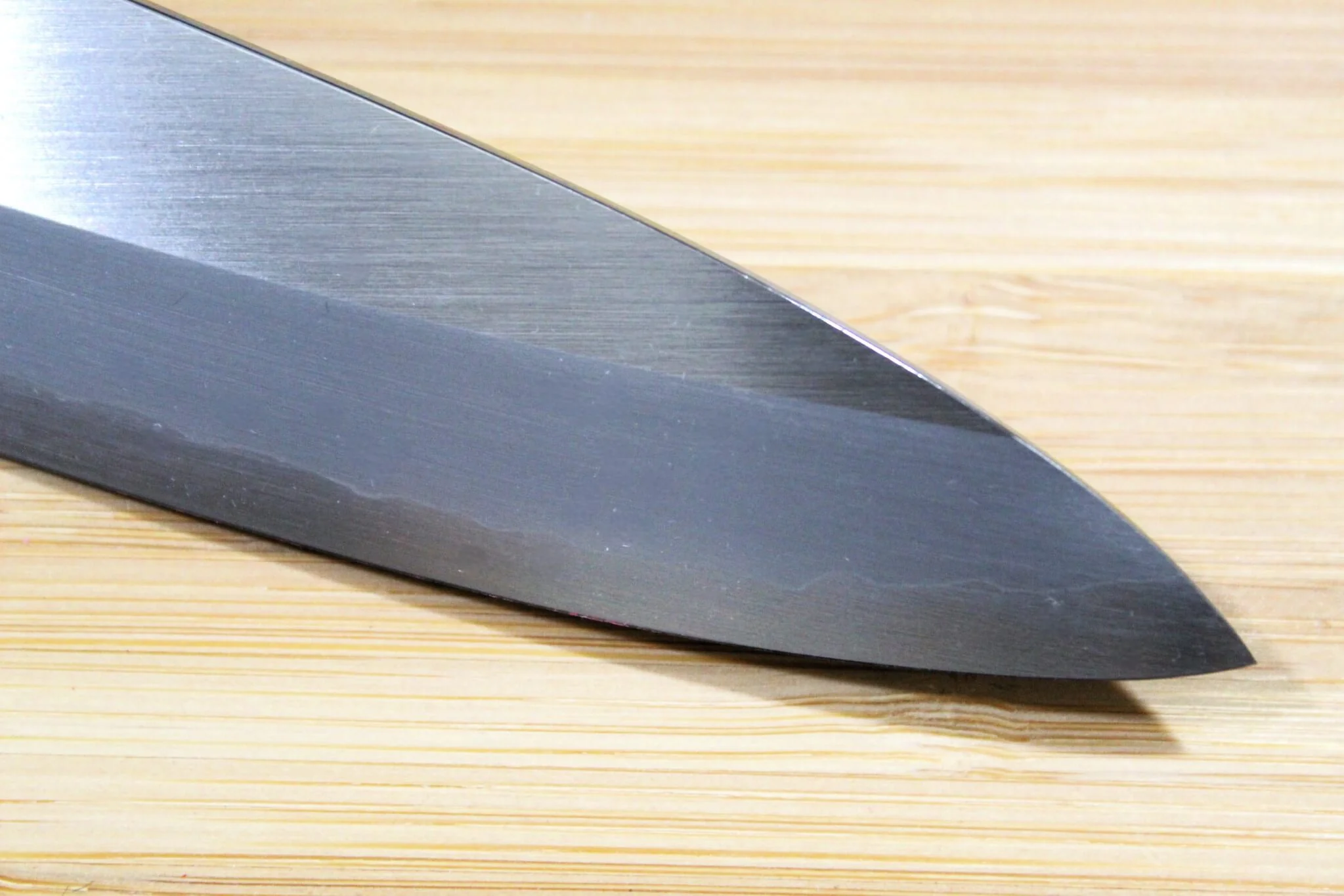OUL Ginsan Petty 150 mm / 5.9" Black Makiji Urushi Handle - Image 4