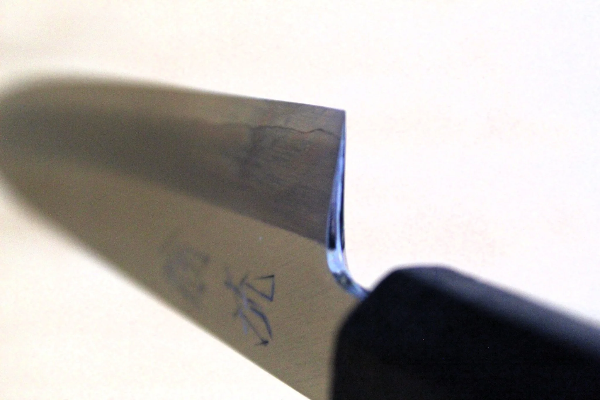 OUL Ginsan Petty 150 mm / 5.9" Black Makiji Urushi Handle - Image 9