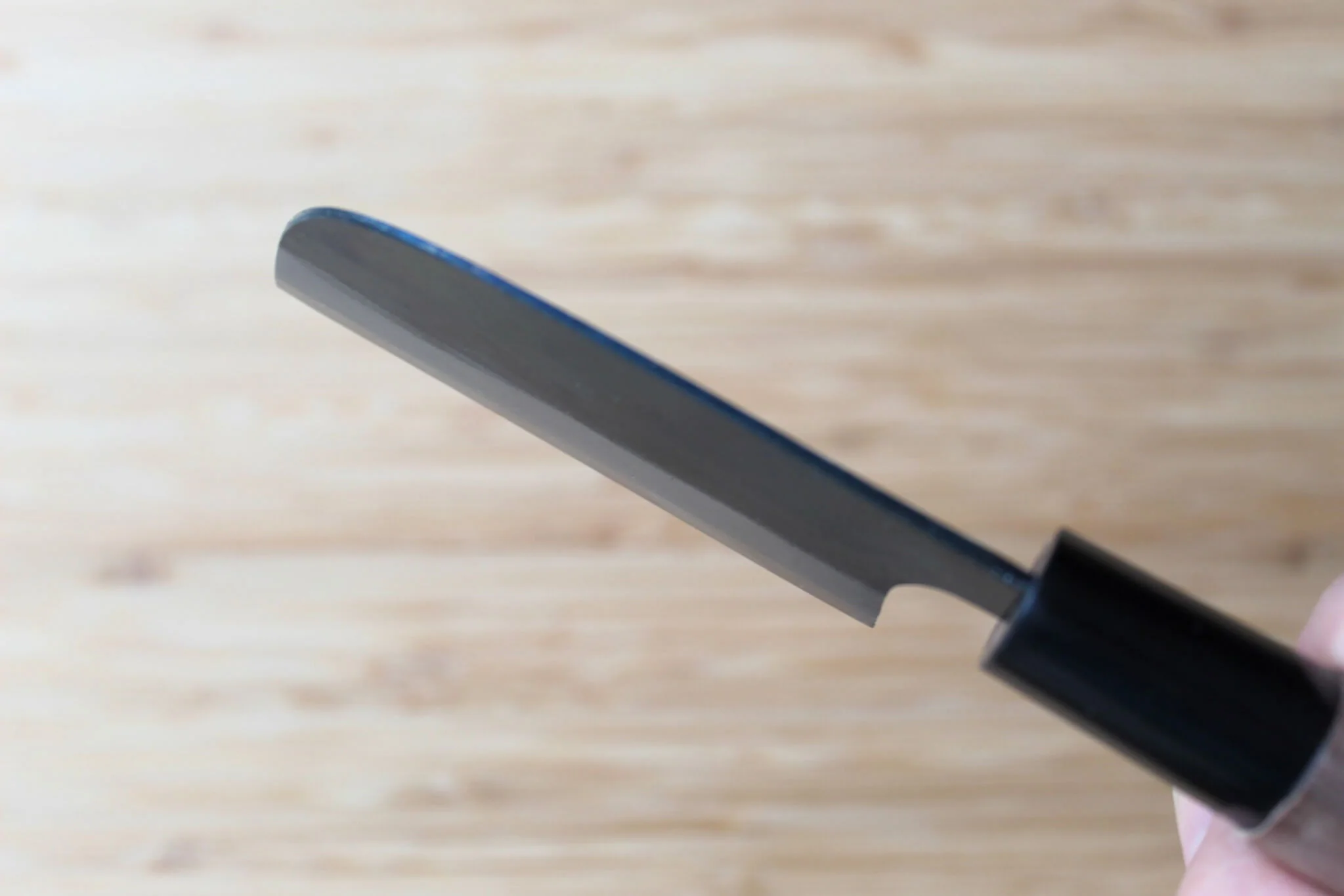 OUL Kurouchi Aogami Paring Knife 75 mm / 3.0" Walnut Handle - Image 9