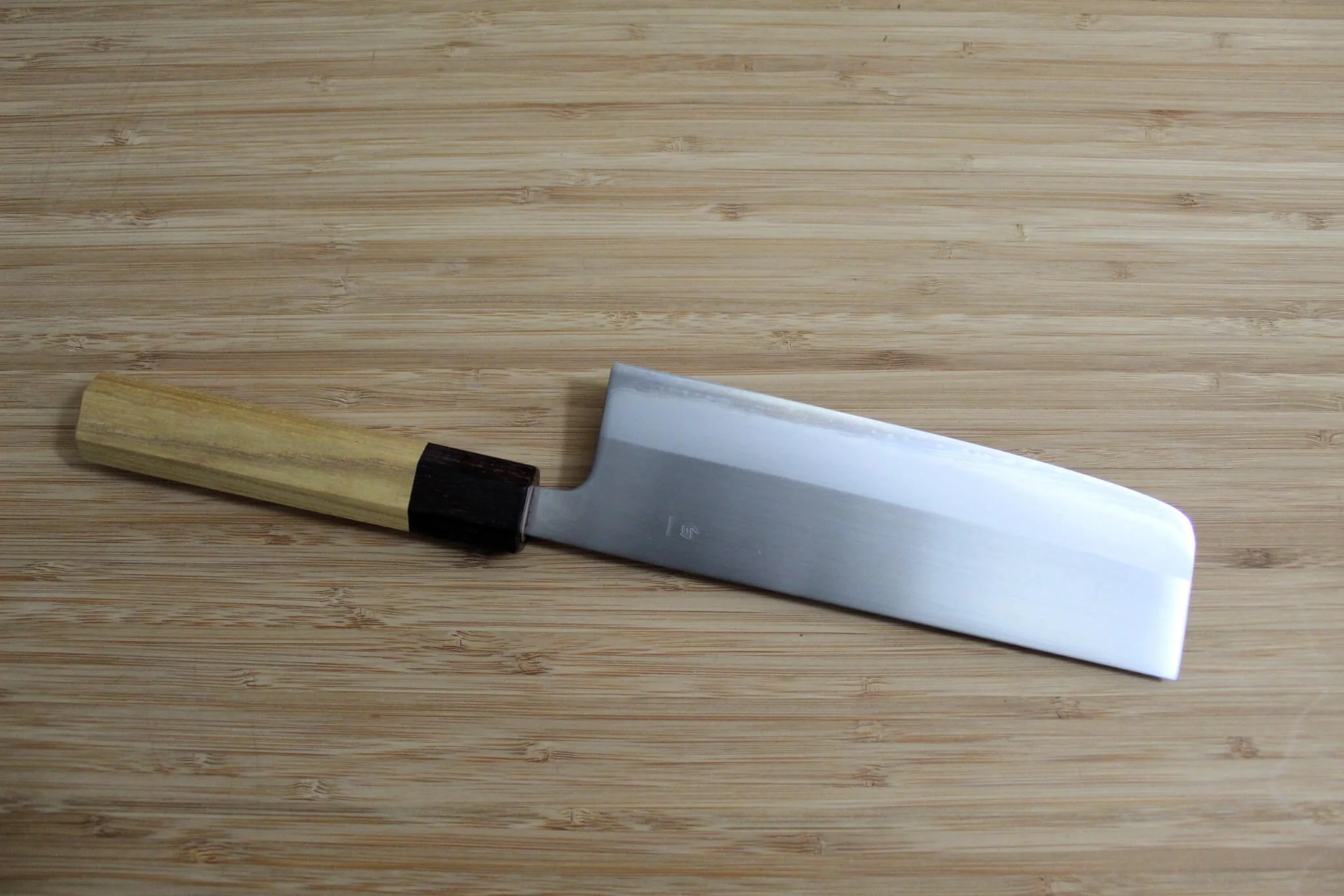 OUL Nakiri White Steel #1 165 mm / 6.5" Keyaki Handle - Image 5