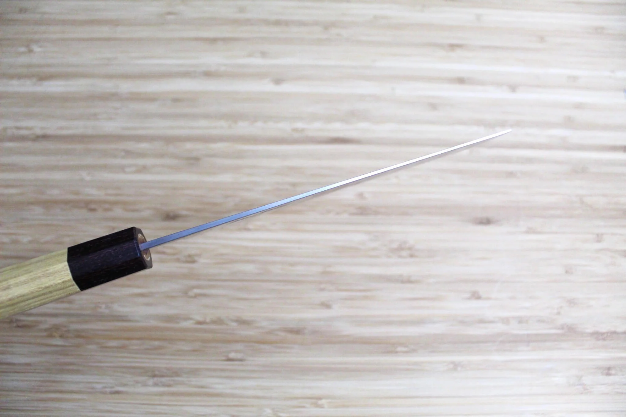 OUL Nakiri White Steel #1 165 mm / 6.5" Keyaki Handle - Image 7