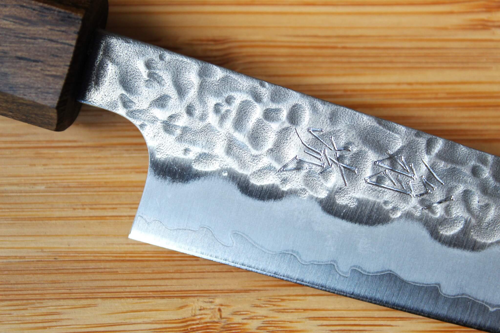 OUL Petty Tsuchime White Steel #1 135 mm / 5.3" Black Oak Handle - Image 3