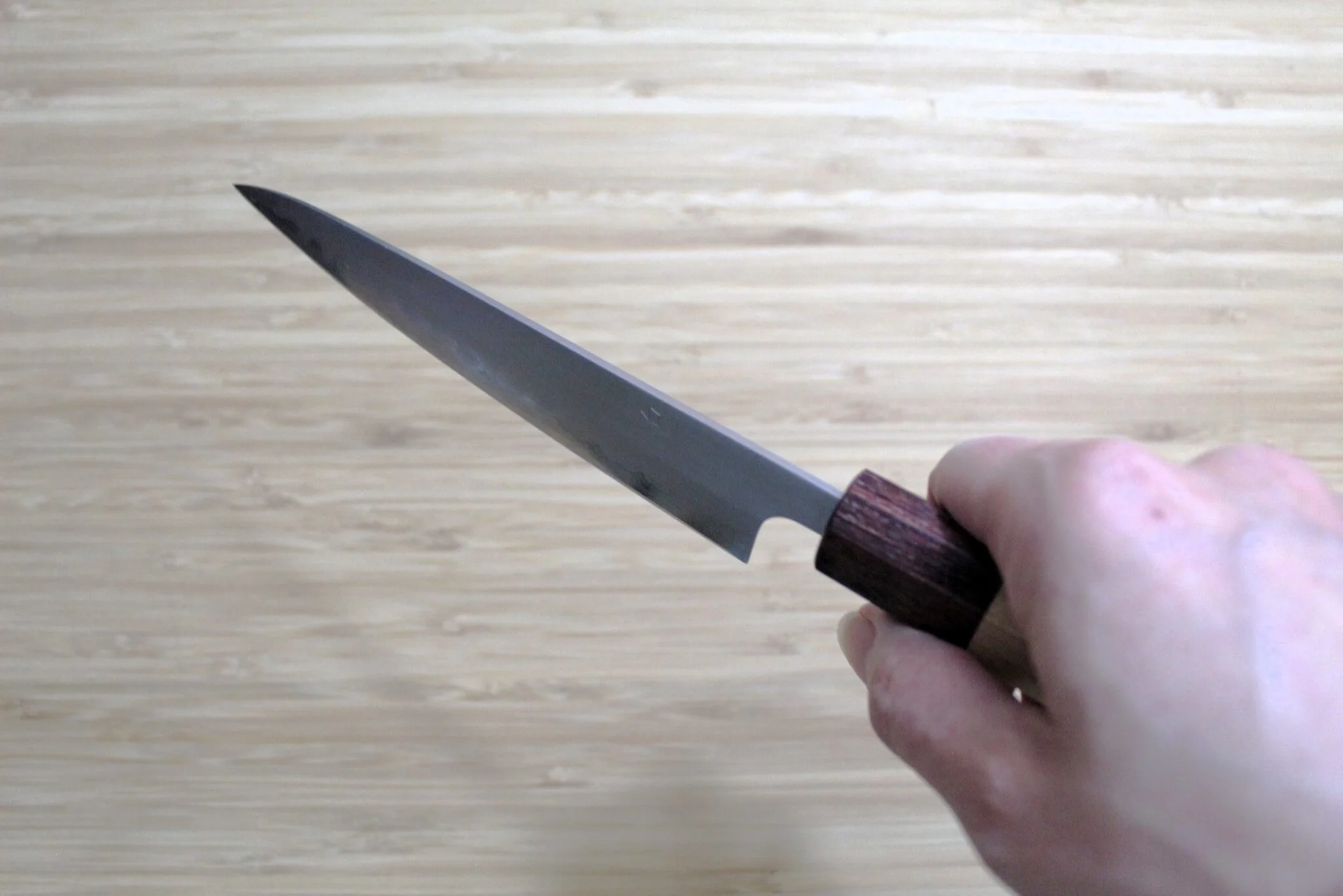 OUL Petty White Steel #1 135 mm / 5.3" Keyaki Handle - Image 11
