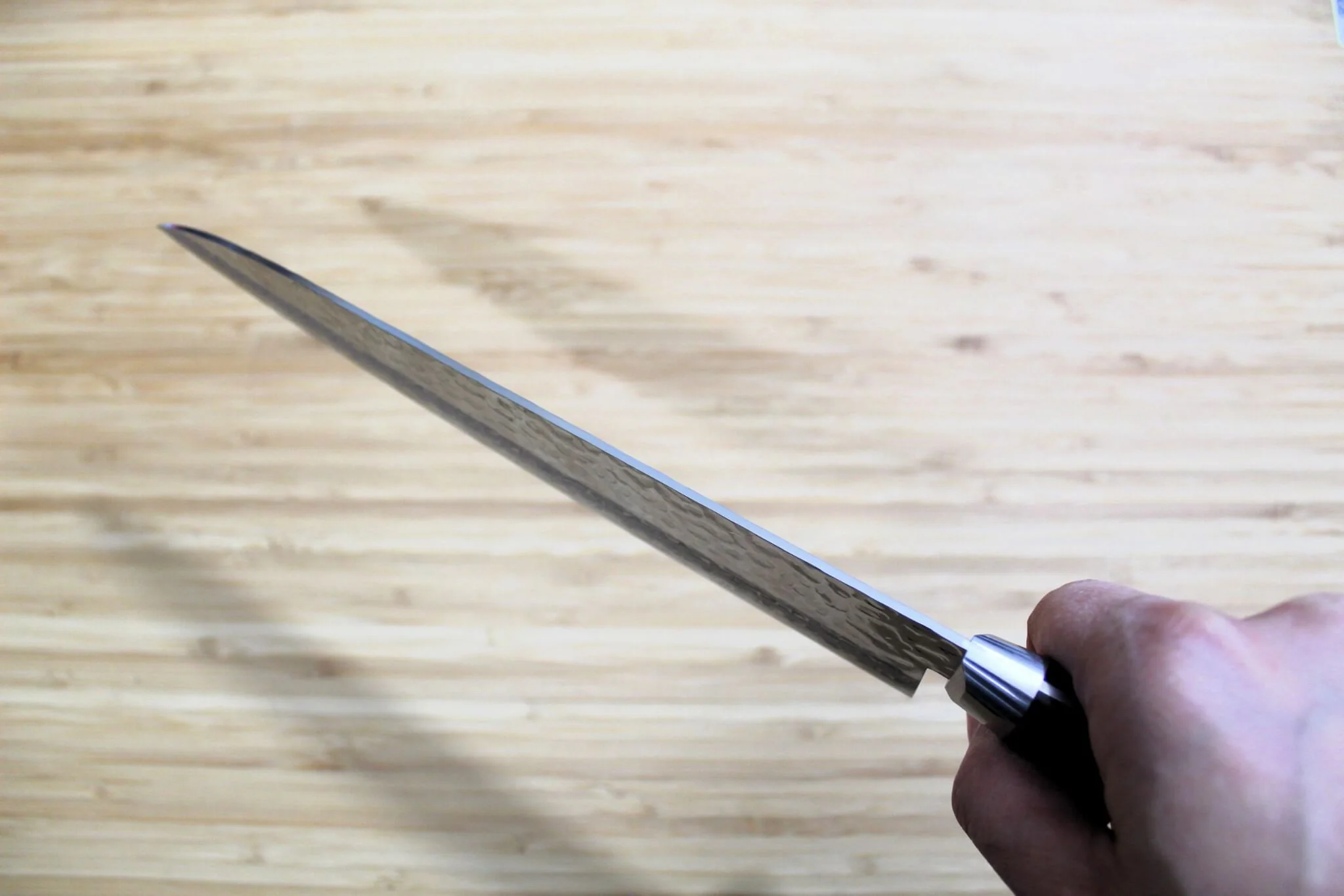 OUL VG-10 Damascus Tsuchime Gyuto 210 mm / 8.2" - Image 10