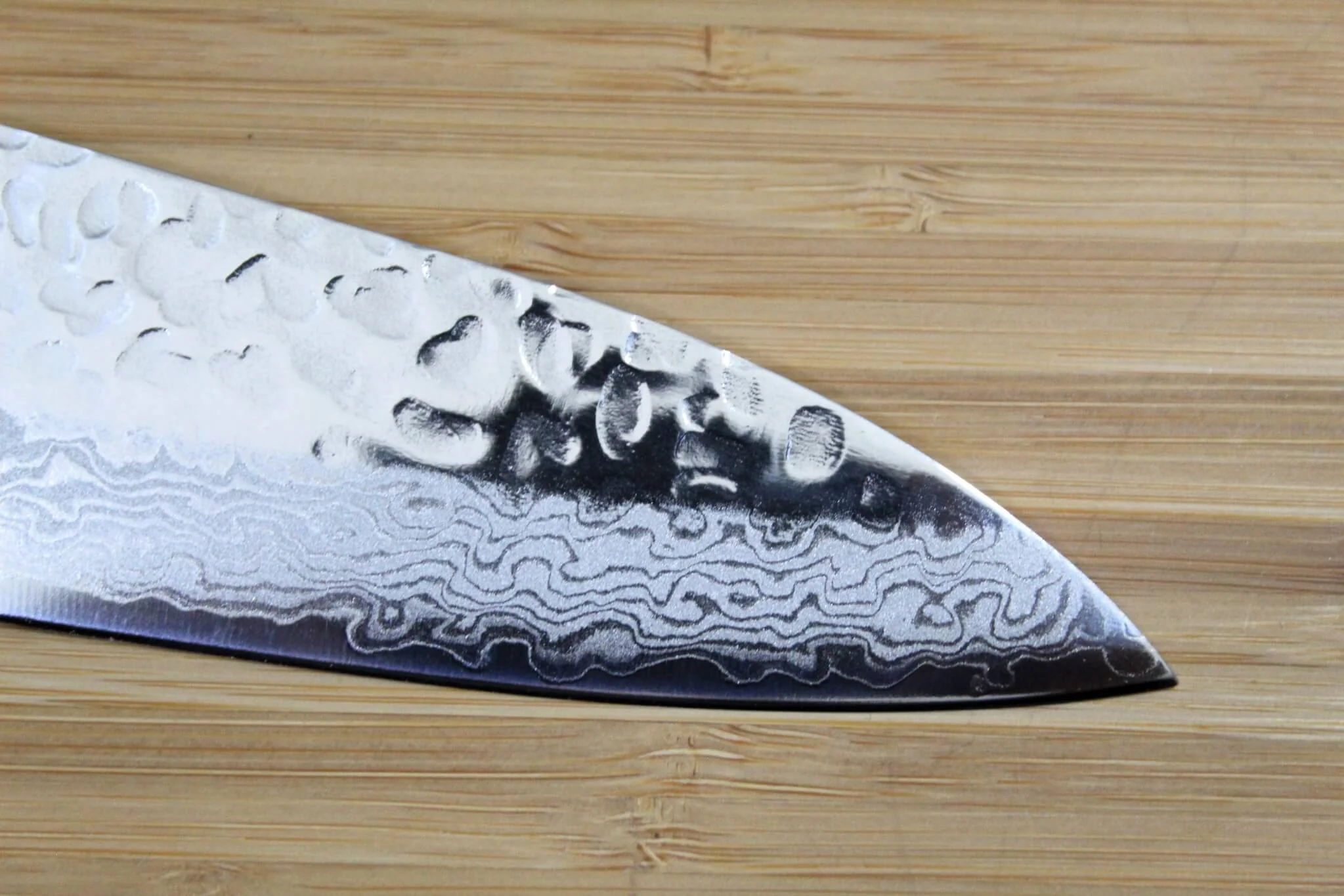 OUL VG-10 Damascus Tsuchime Gyuto 210 mm / 8.2" - Image 4