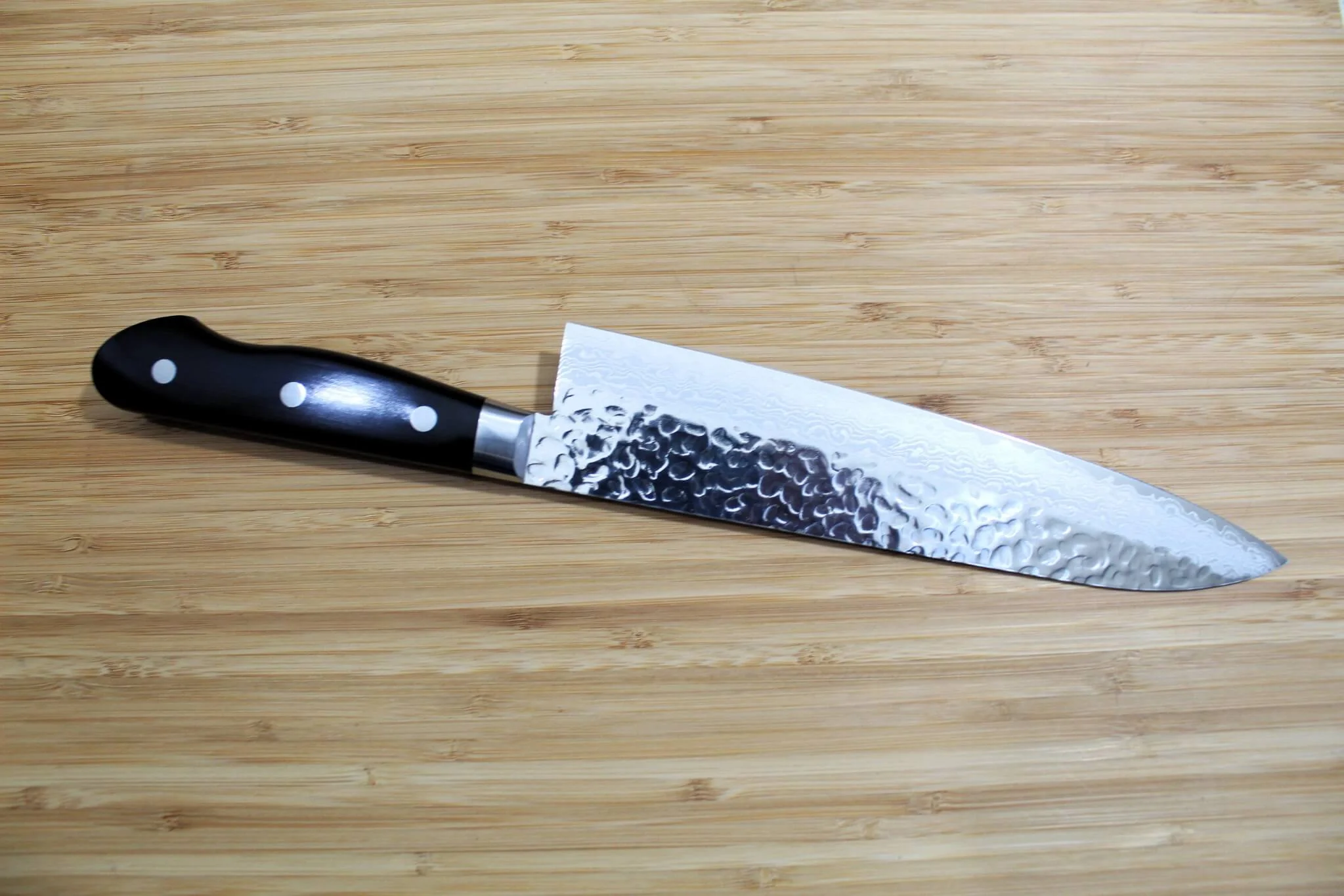 OUL VG-10 Damascus Tsuchime Gyuto 210 mm / 8.2" - Image 5
