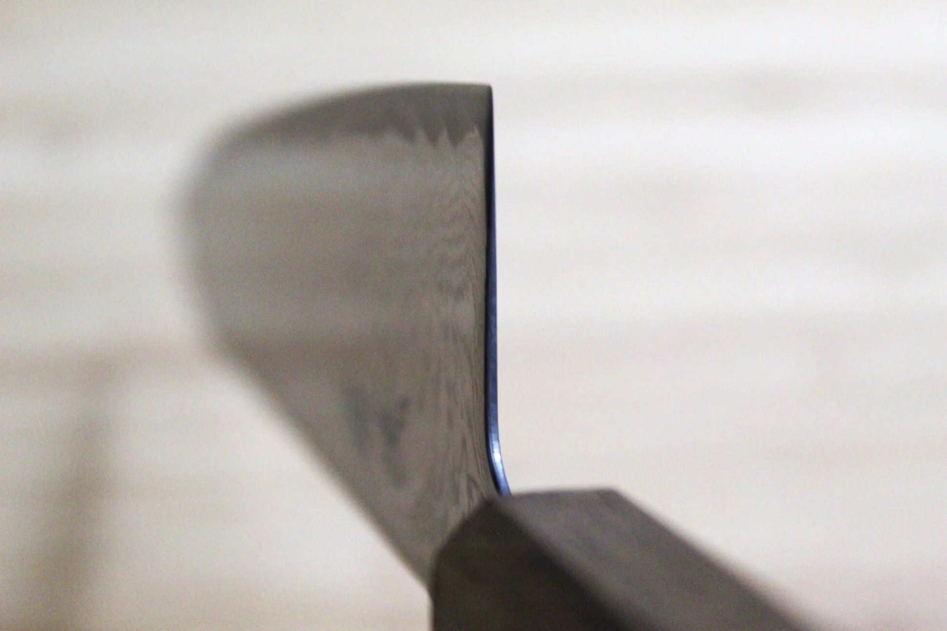 OUL Uzu Vortex Nickle Damascus Gyuto 210 mm / 8.2" Black Oak - Image 8