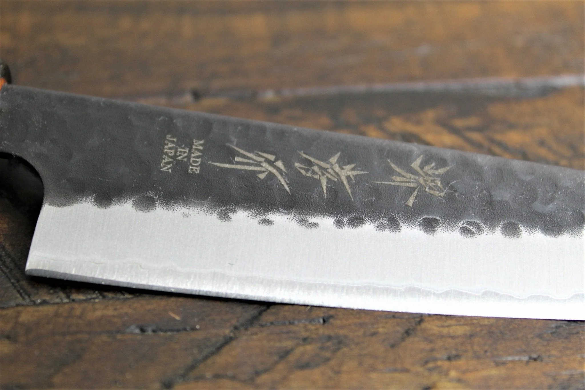 Sakai Takayuki Petty Knife 135mm (5.3") Aogami Super Kurouchi Hammered Finish - Image 3
