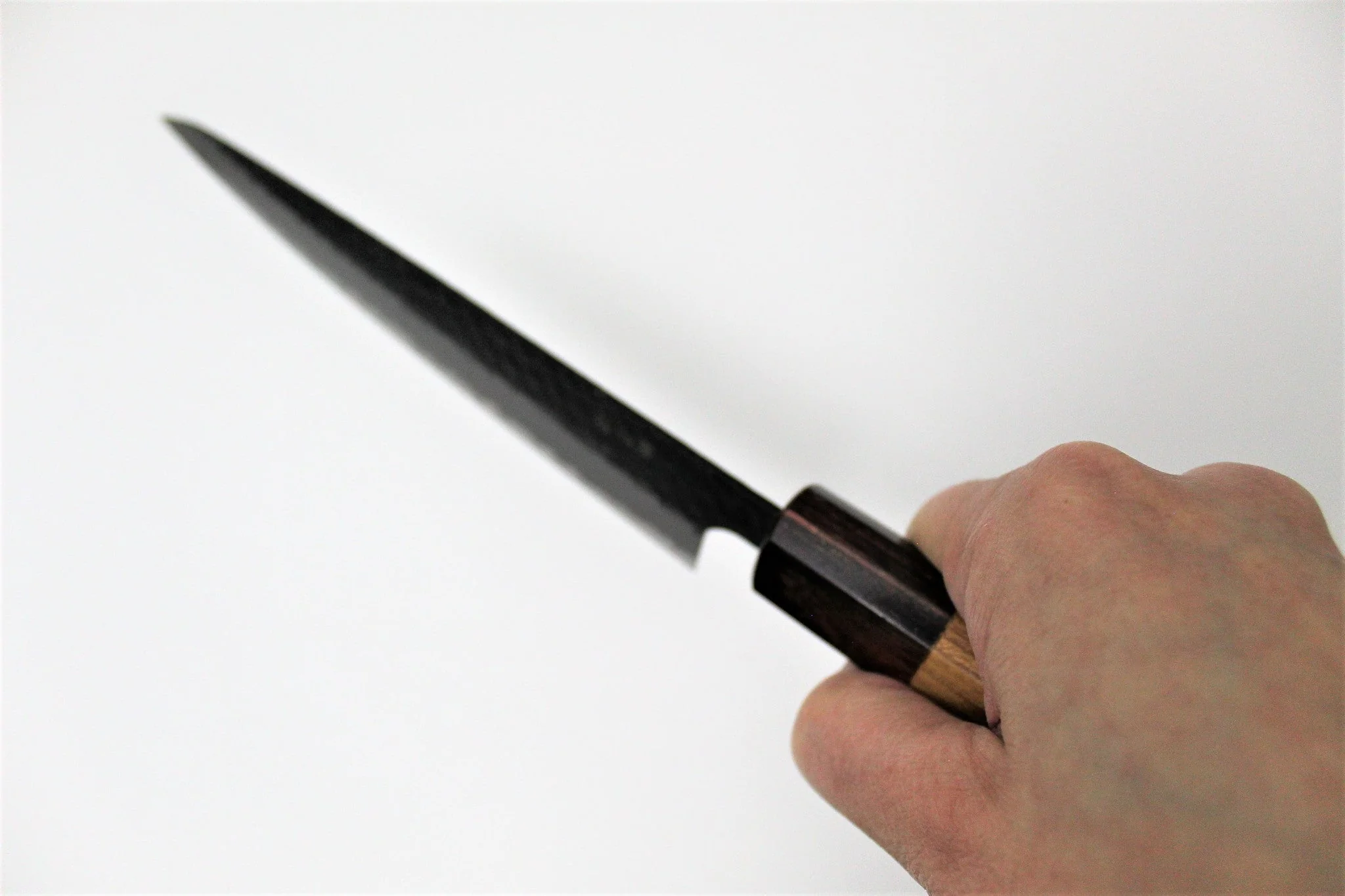 Sakai Takayuki Petty Knife 150mm (5.9") Aogami Super / Blue Super Kurouchi Hammered Finish - Image 10