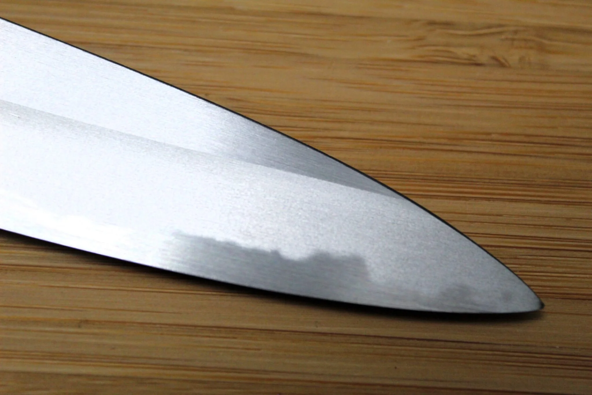 OUL Petty Shironiko / White Steel #2 150mm / 5.9" Oak Handle - Image 4