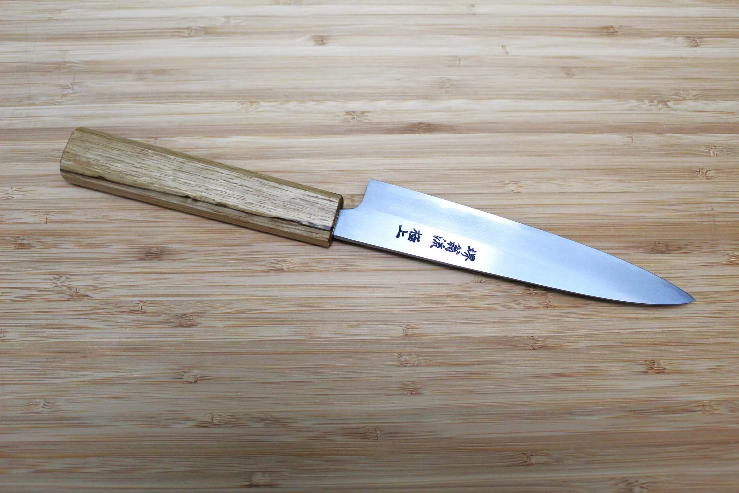 OUL Petty Shironiko / White Steel #2 150mm / 5.9" Oak Handle - Image 5