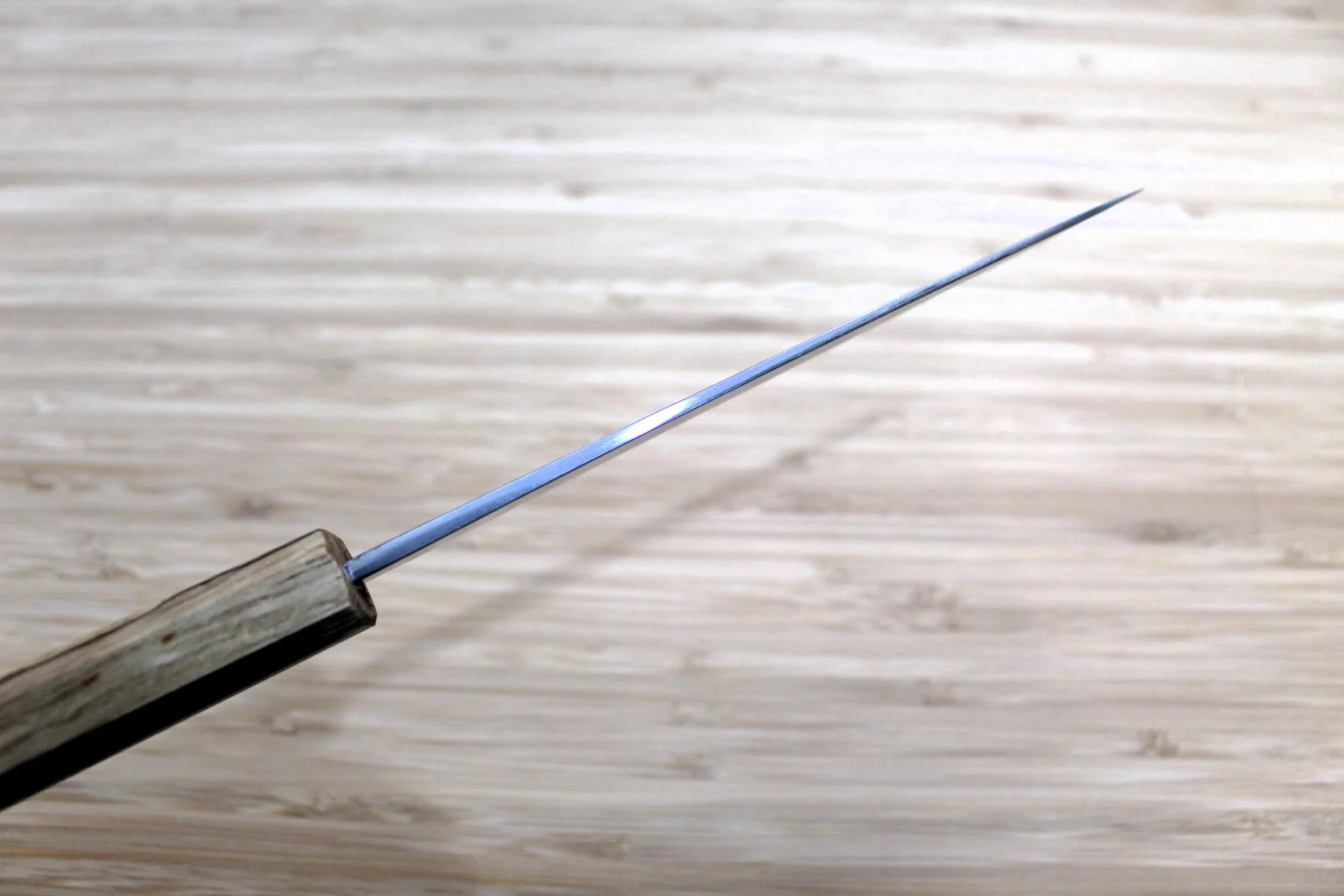 OUL Petty Shironiko / White Steel #2 150mm / 5.9" Oak Handle - Image 7