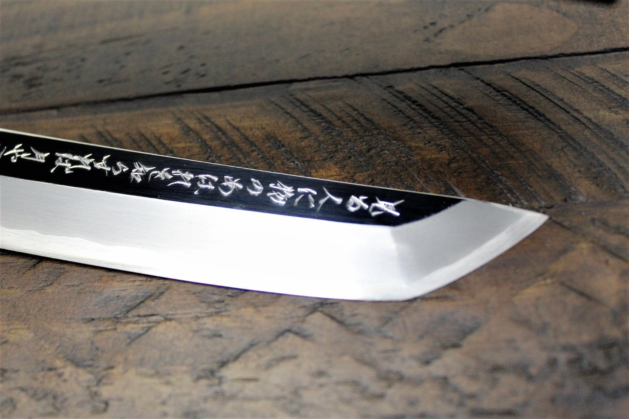 Sakai Takayuki Rinka Ginsan Silver #3 Sakimaru-Takohiki 390mm (15.4") with Decorative Handle and Saya - Cherry Blossom Engraving - Slicer - Image 5