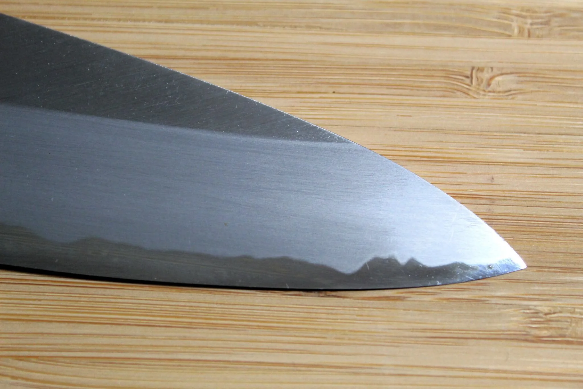 Sakai Takayuki Aoniko Gyuto 210 mm (8.2") - Mt. Fuji and Sunset Hand Engraving - Image 6