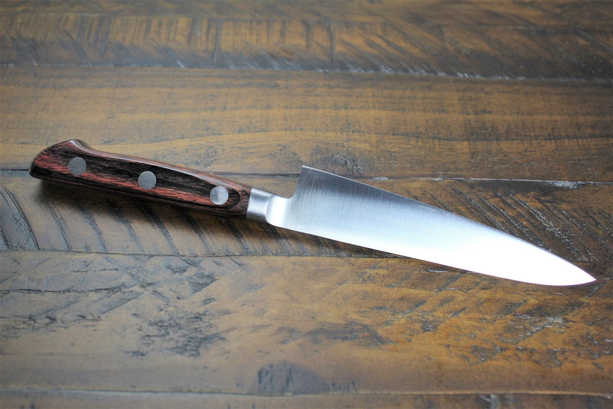 Sakai Takayuki Petty Knife 120mm (4.7") Aoniko Honyaki (BLUE STEEL #2) - Image 5