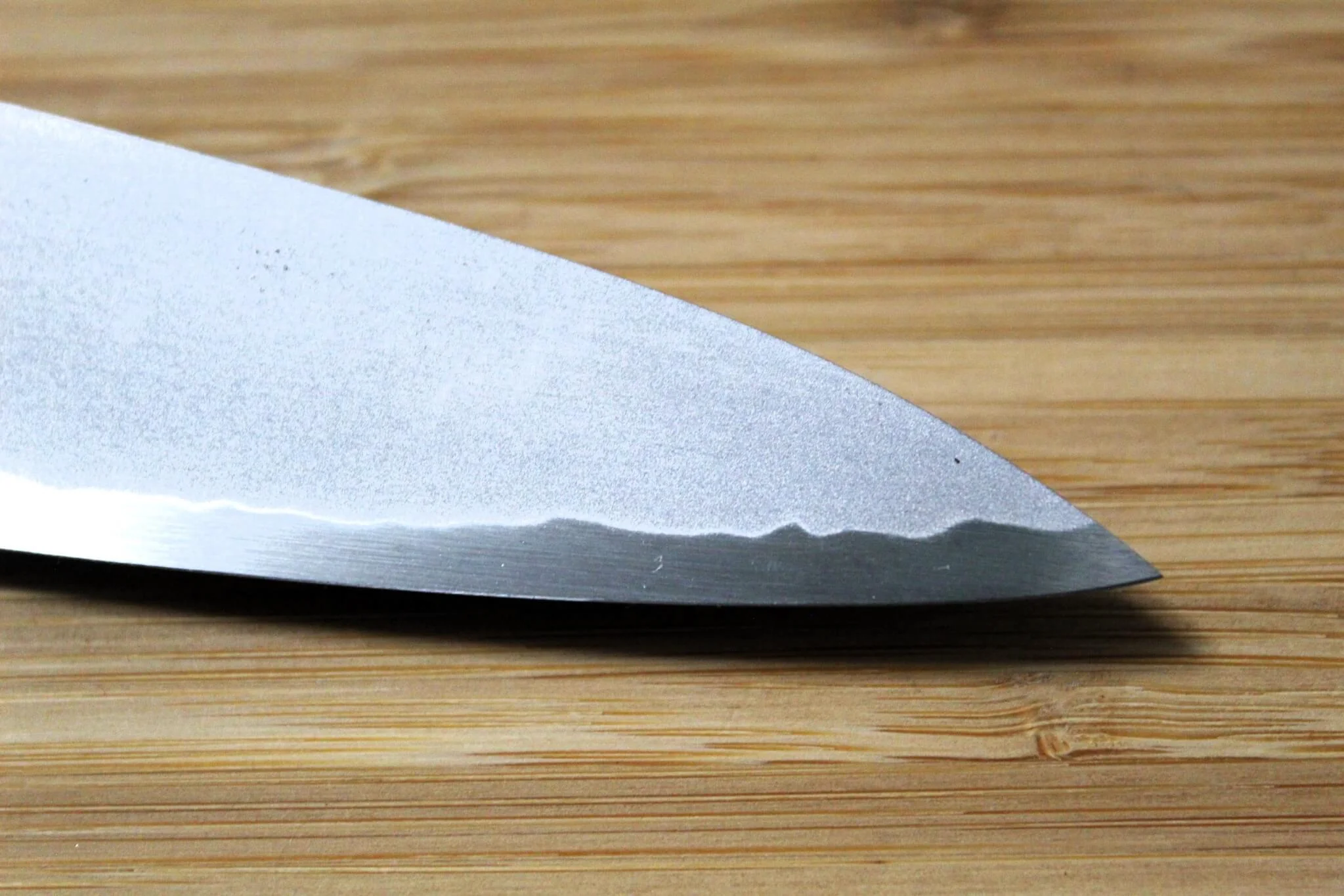 Sakai Takayuki Baikoku Shironiko / White Steel #2 Petty Knife 140mm / 5.5" Burnt Oak Handle - Image 5