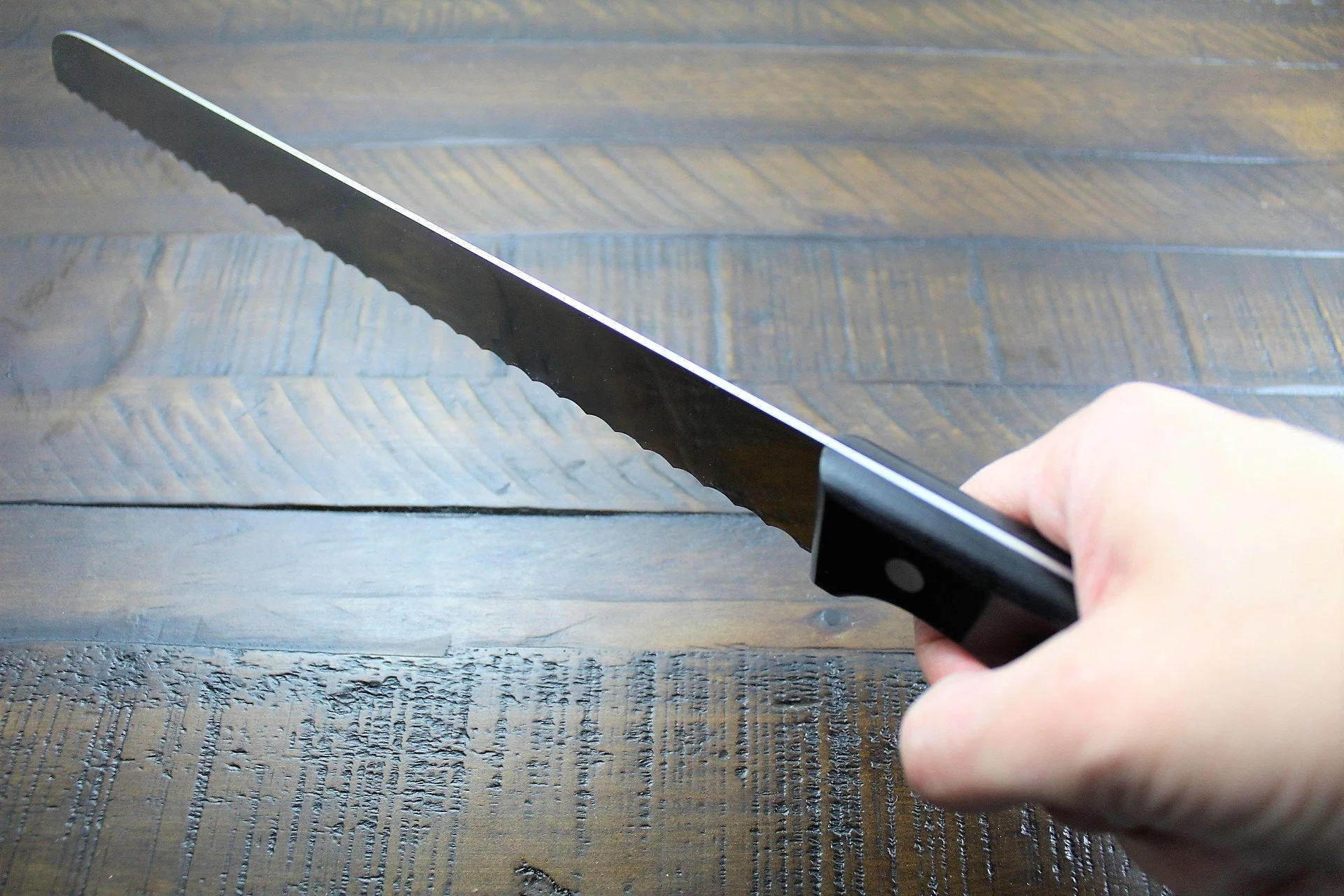 Sakai Takayuki Japanese Bread Knife 250mm (9.8") Black - Image 11