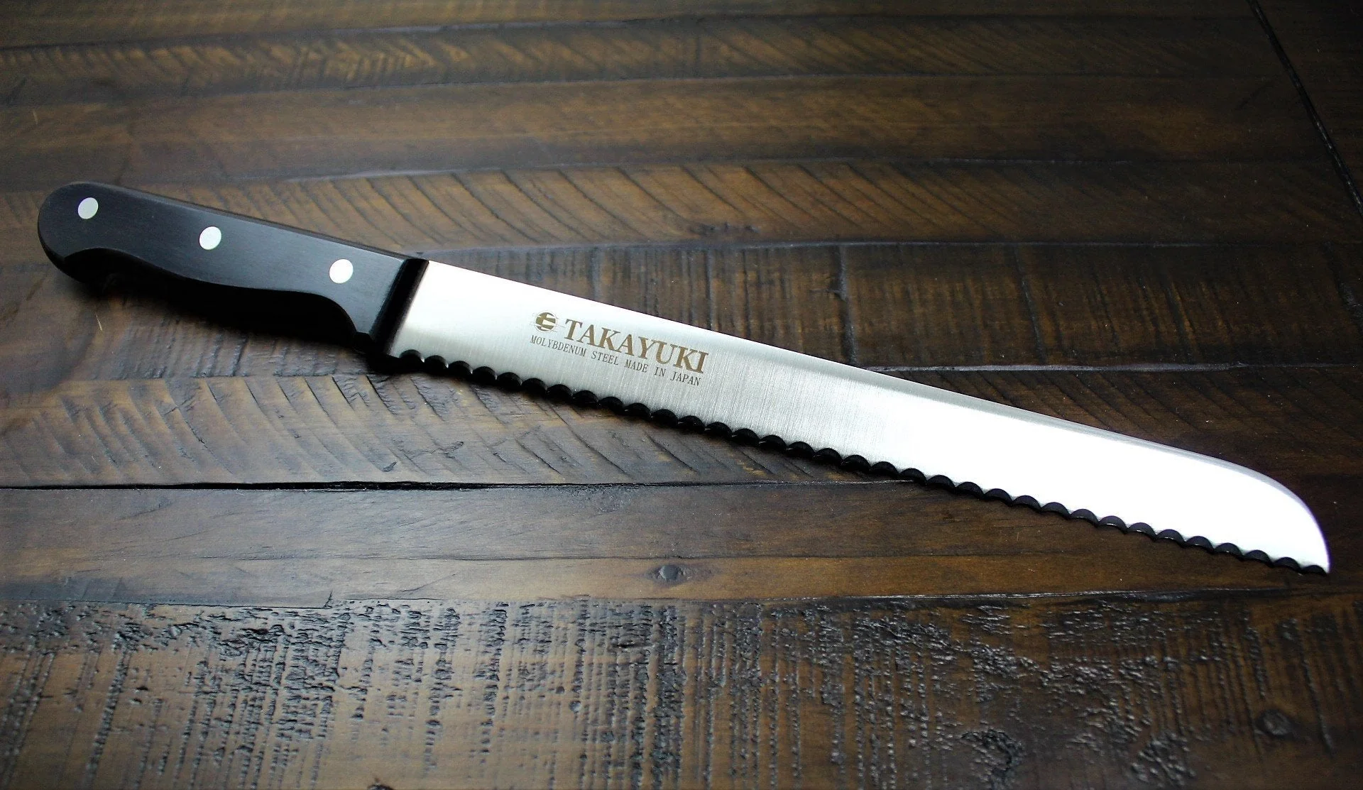 Sakai Takayuki Japanese Bread Knife 250mm (9.8") Black - Image 3