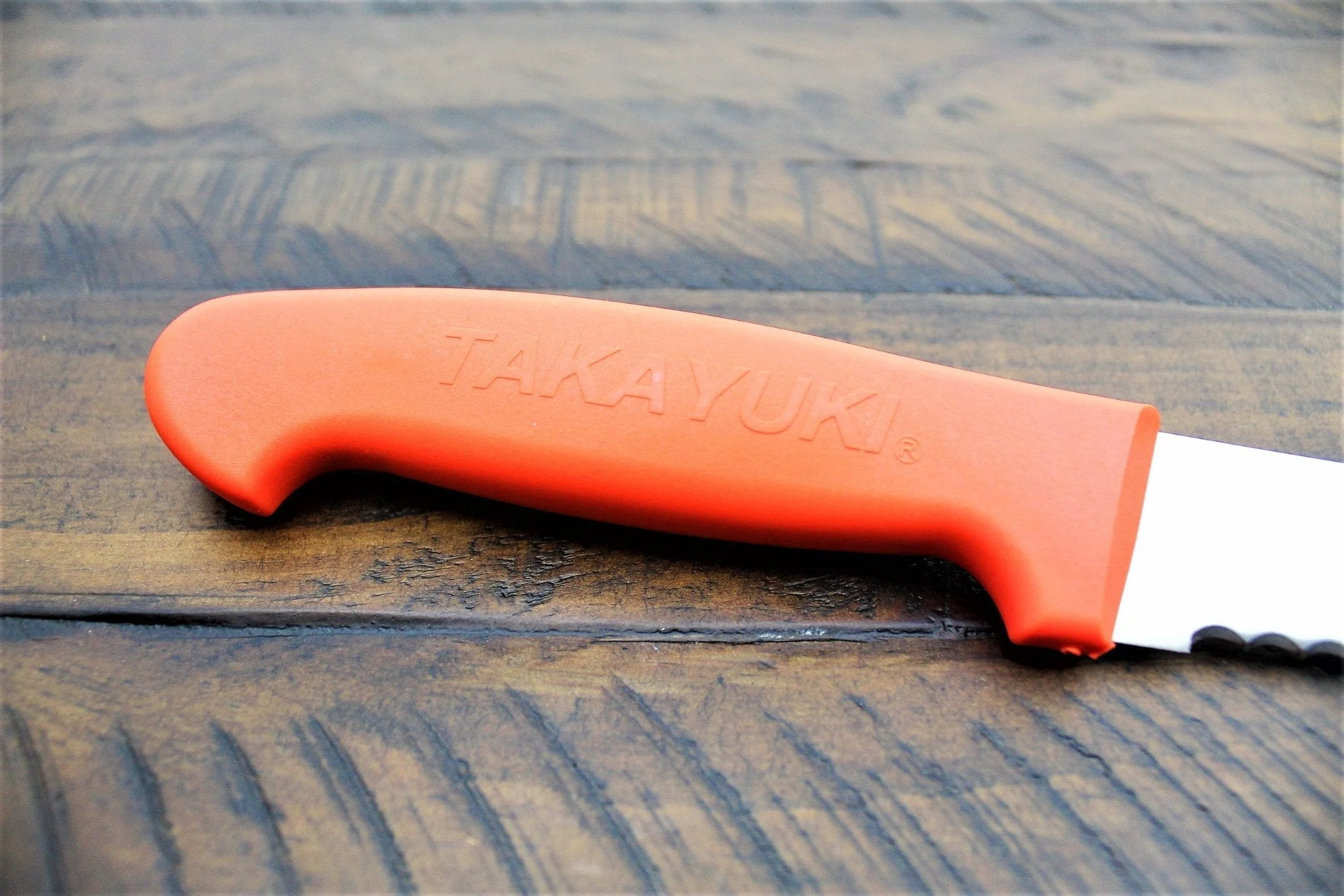 Sakai Takayuki Japanese Bread Knife 250mm (9.8") Orange - Image 3