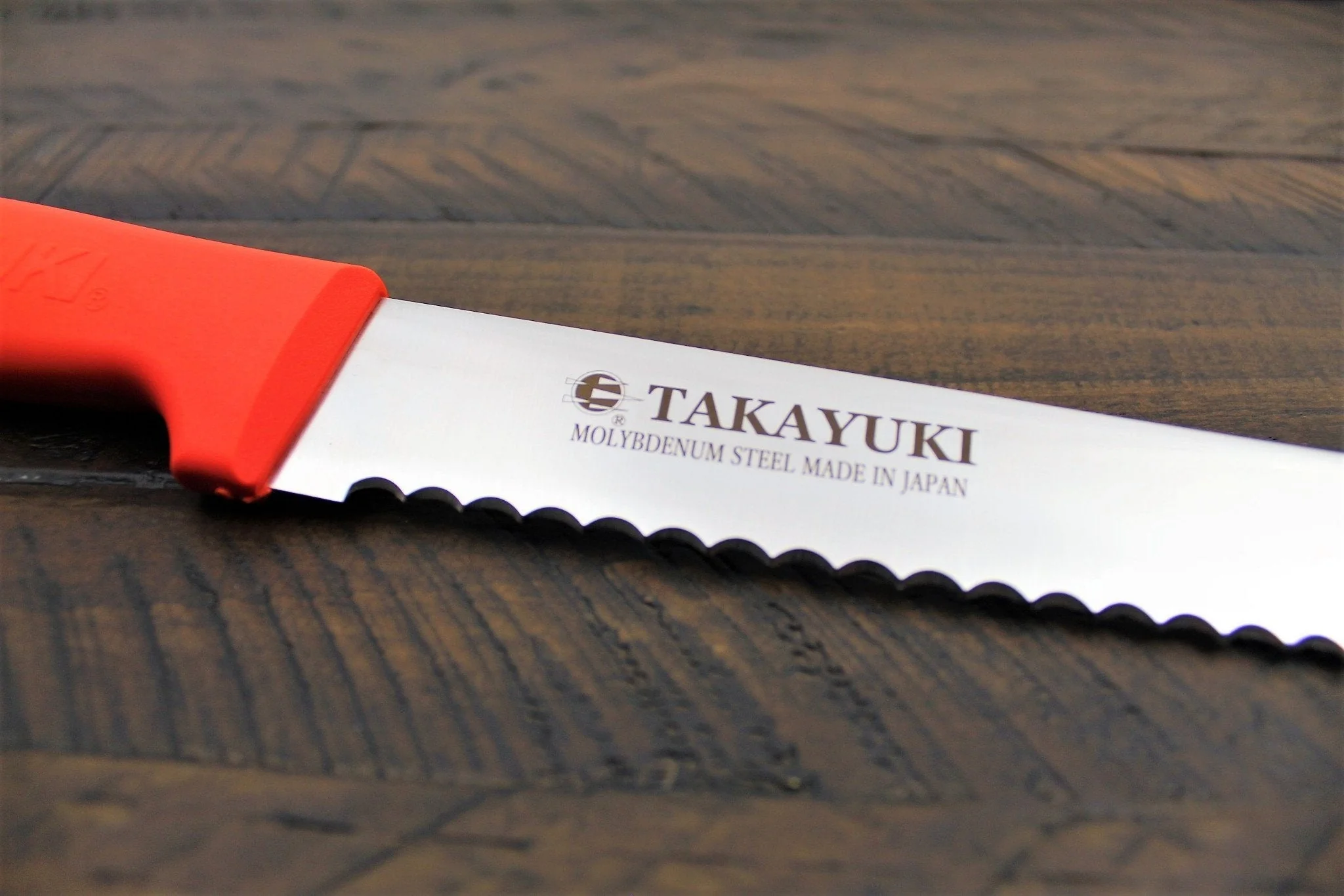 Sakai Takayuki Japanese Bread Knife 250mm (9.8") Orange - Image 4