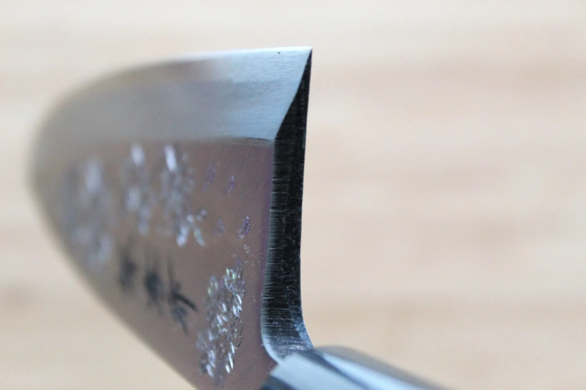 Sakai Takayuki Custom Sakura Decorative Deba Knife White Steel 180mm - Image 8