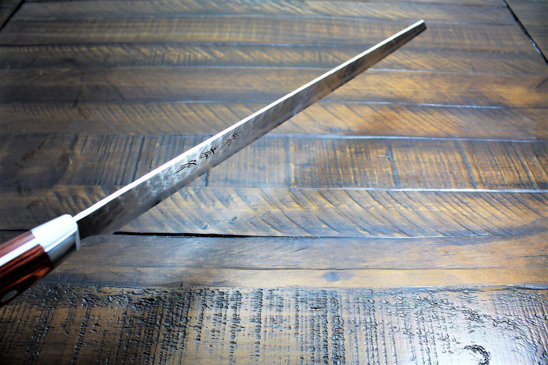 Sakai Takayuki Kiritsuke Yanagiba Slicer Knife 300 mm (11.8") Damascus 17 Layer - Image 7