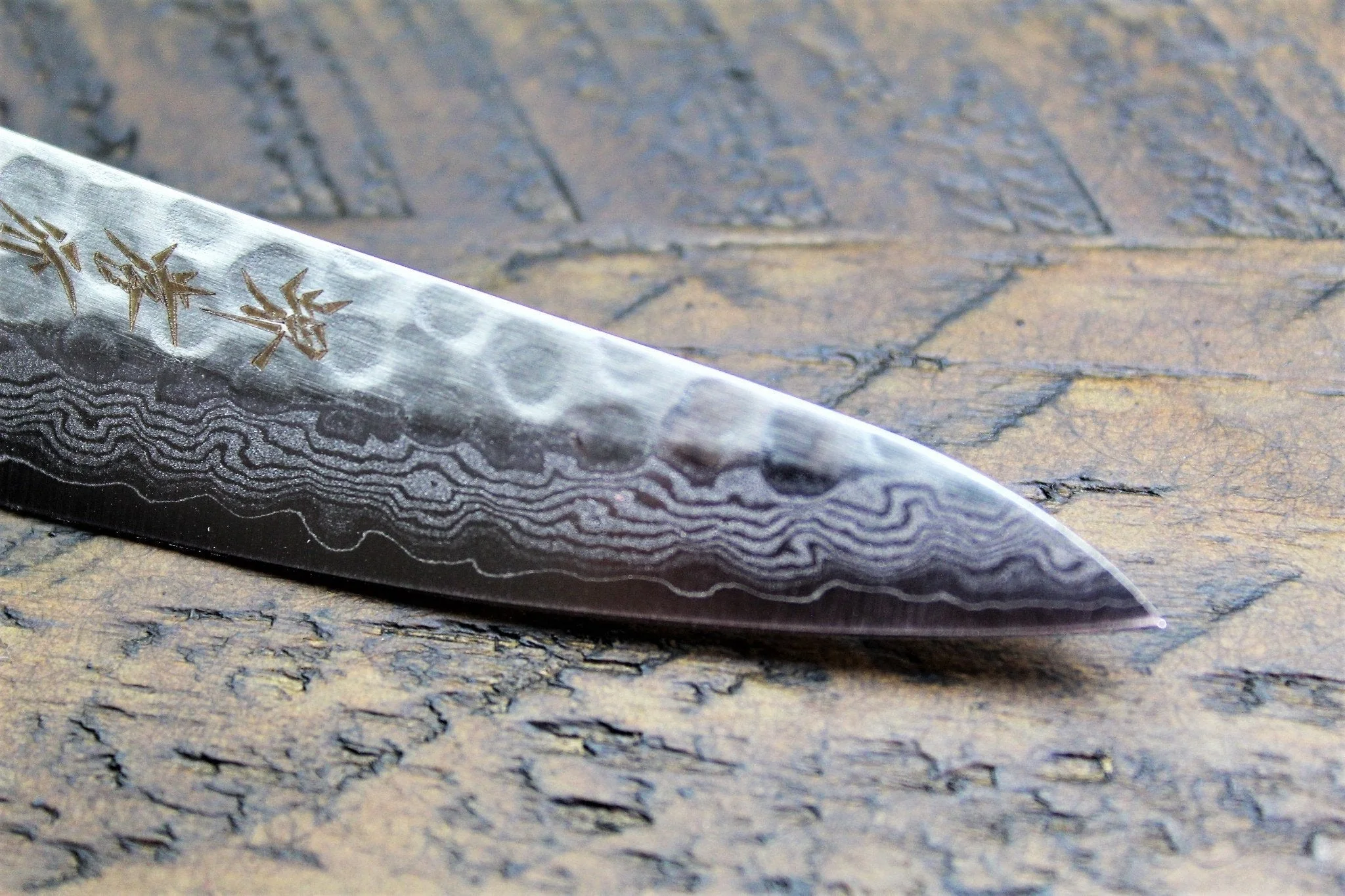 Sakai Takayuki Petty / Paring Knife 80mm (3.2") Damascus 17 Layer - Image 4