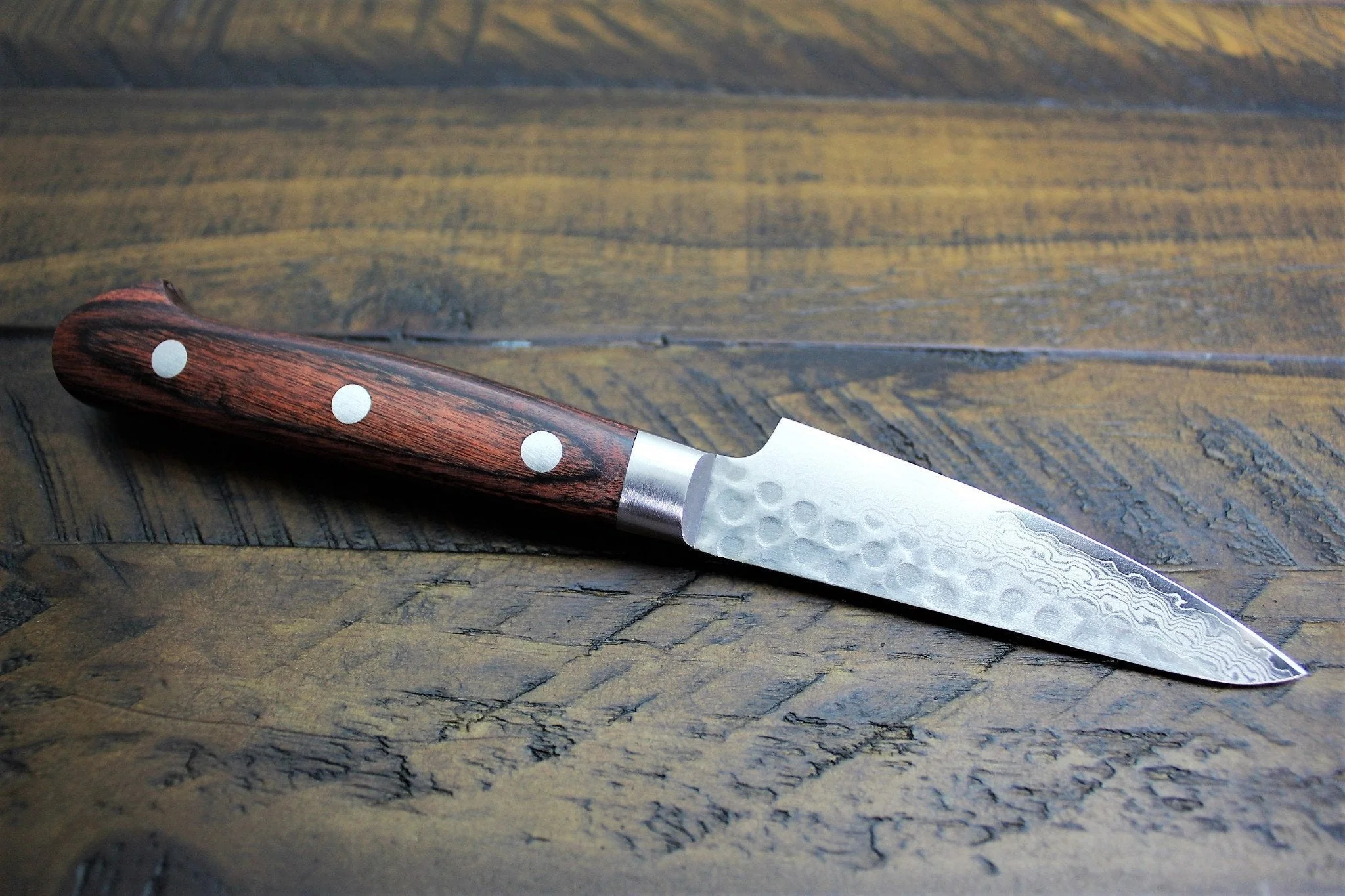Sakai Takayuki Petty / Paring Knife 80mm (3.2") Damascus 17 Layer - Image 5