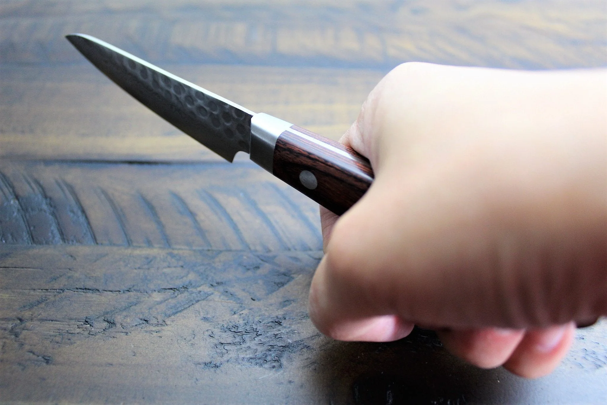 Sakai Takayuki Petty / Paring Knife 80mm (3.2") Damascus 17 Layer - Image 7