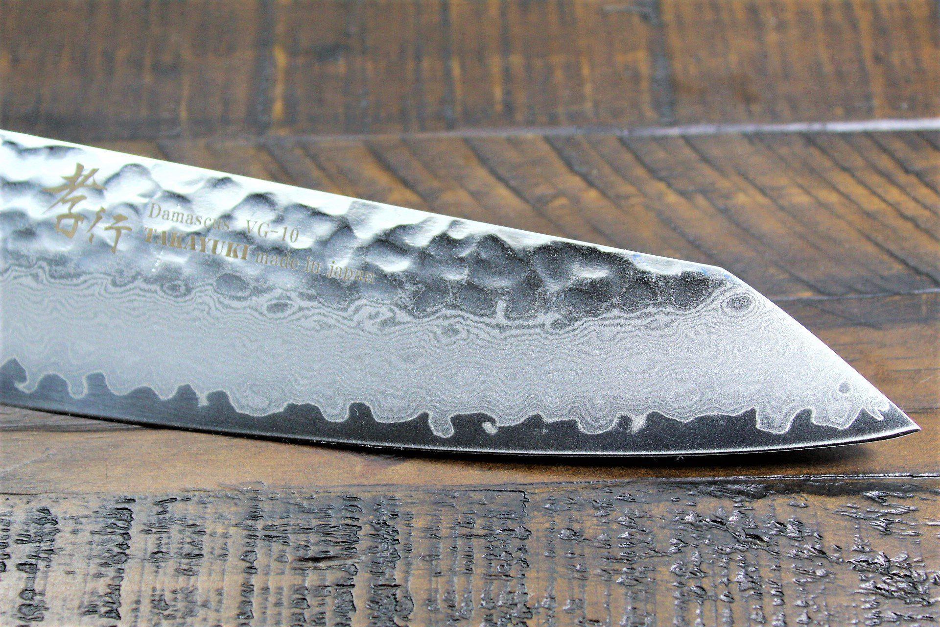 Sakai Takayuki Kengata Santoku Knife 160mm (6.3") Damascus 33 Layer Japanese Handle - Image 5