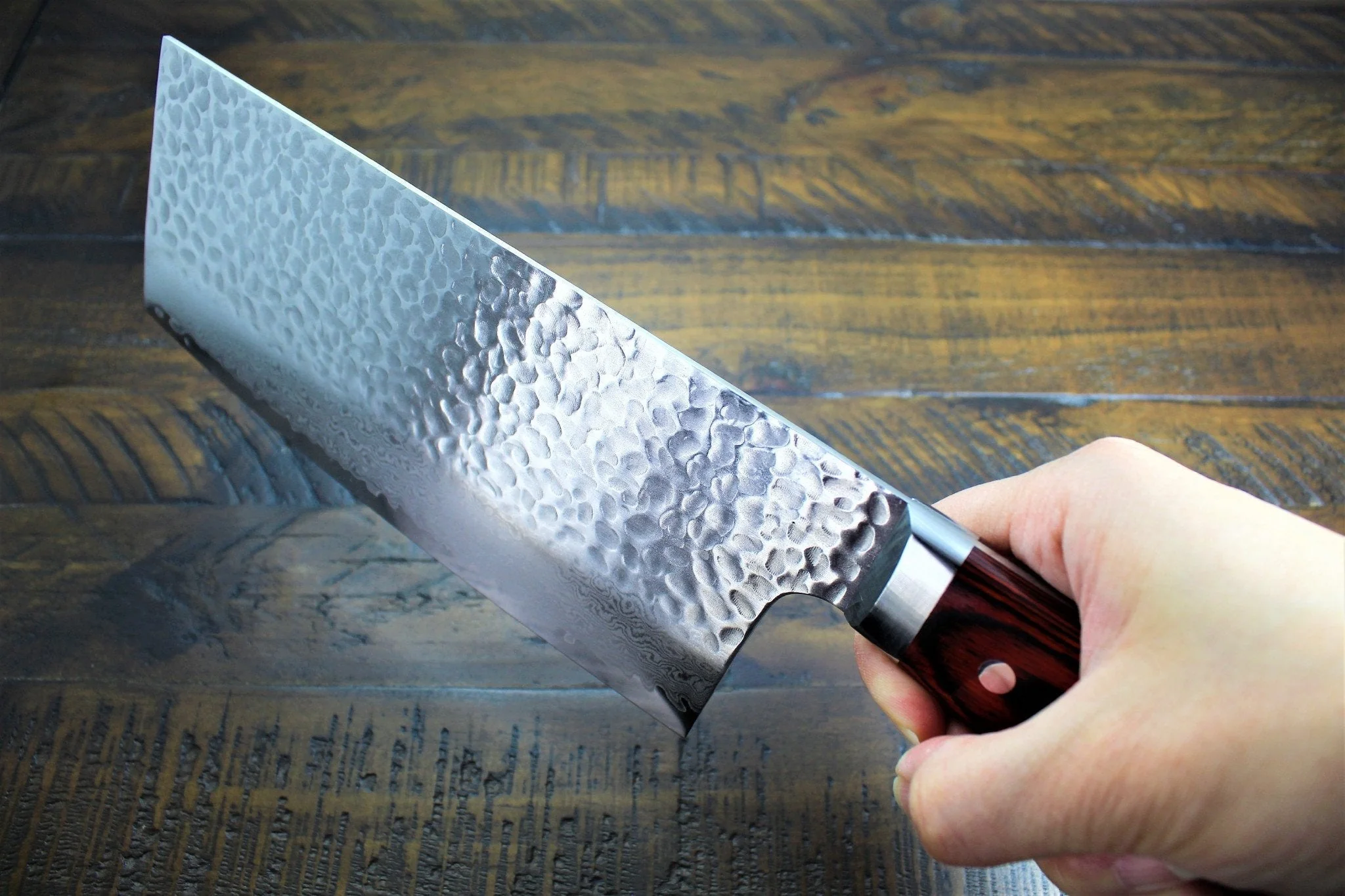 Sakai Takayuki Cleaver Knife / Chopper Knife 195mm (7.6") Damascus 33 Layer - Image 10