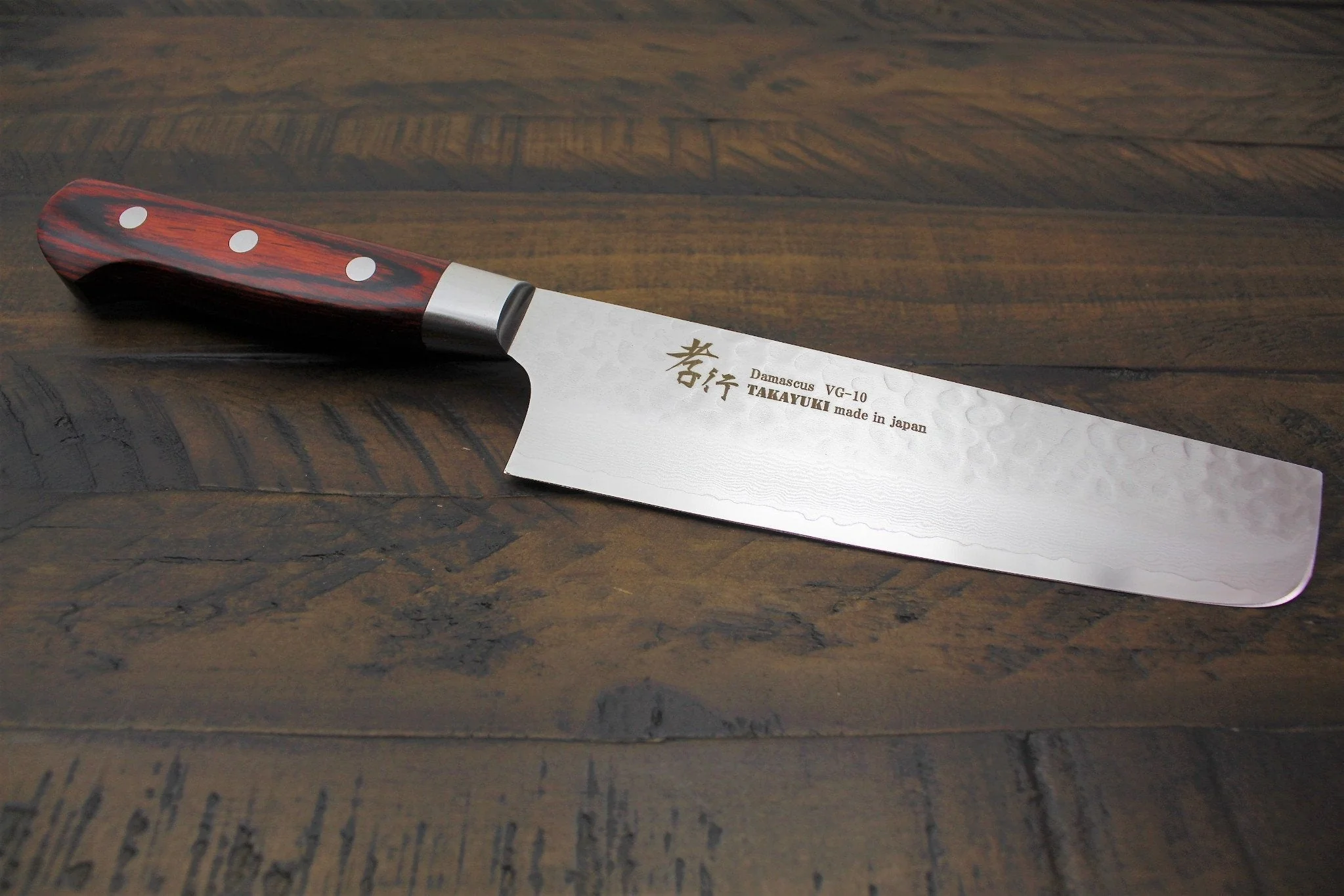 Sakai Takayuki 33 Layer Damascus Nakiri Knife 160mm (6.3") - Image 3