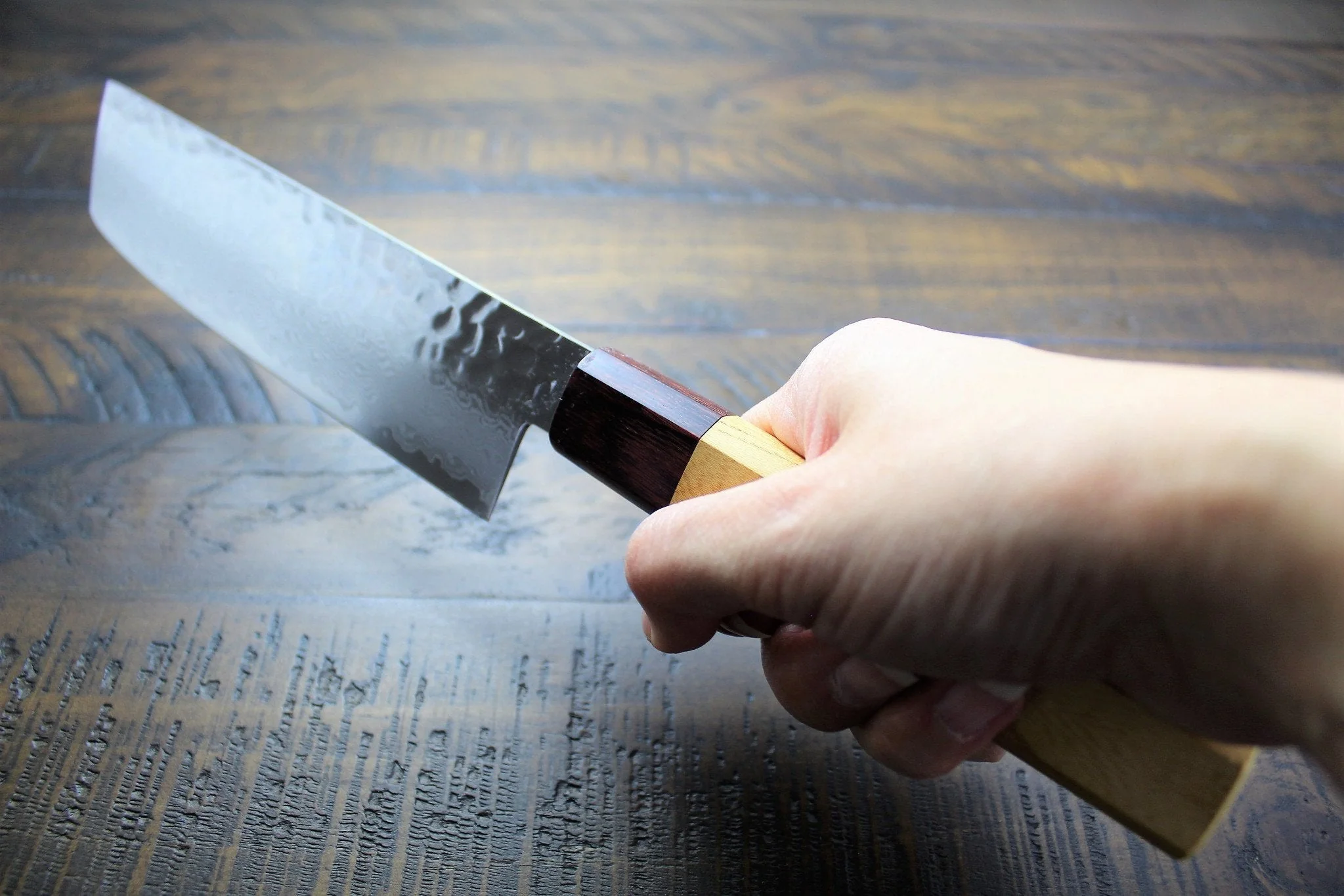 Sakai Takayuki 33 Layer Damascus Nakiri Knife 160mm (6.3") Japanese Handle - Image 10