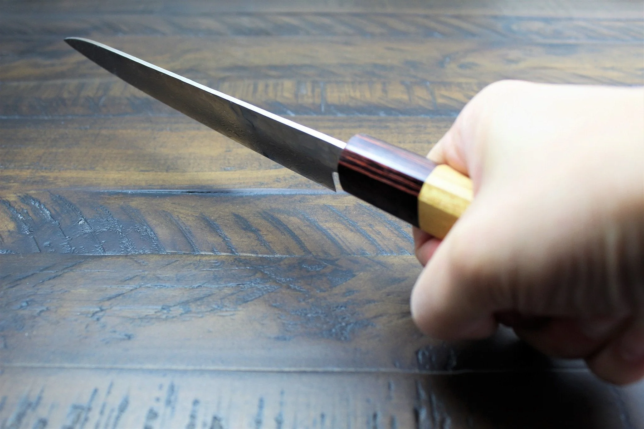 Sakai Takayuki Petty Knife 150mm (5.9") Damascus 33 Layer Japanese Handle - Image 11