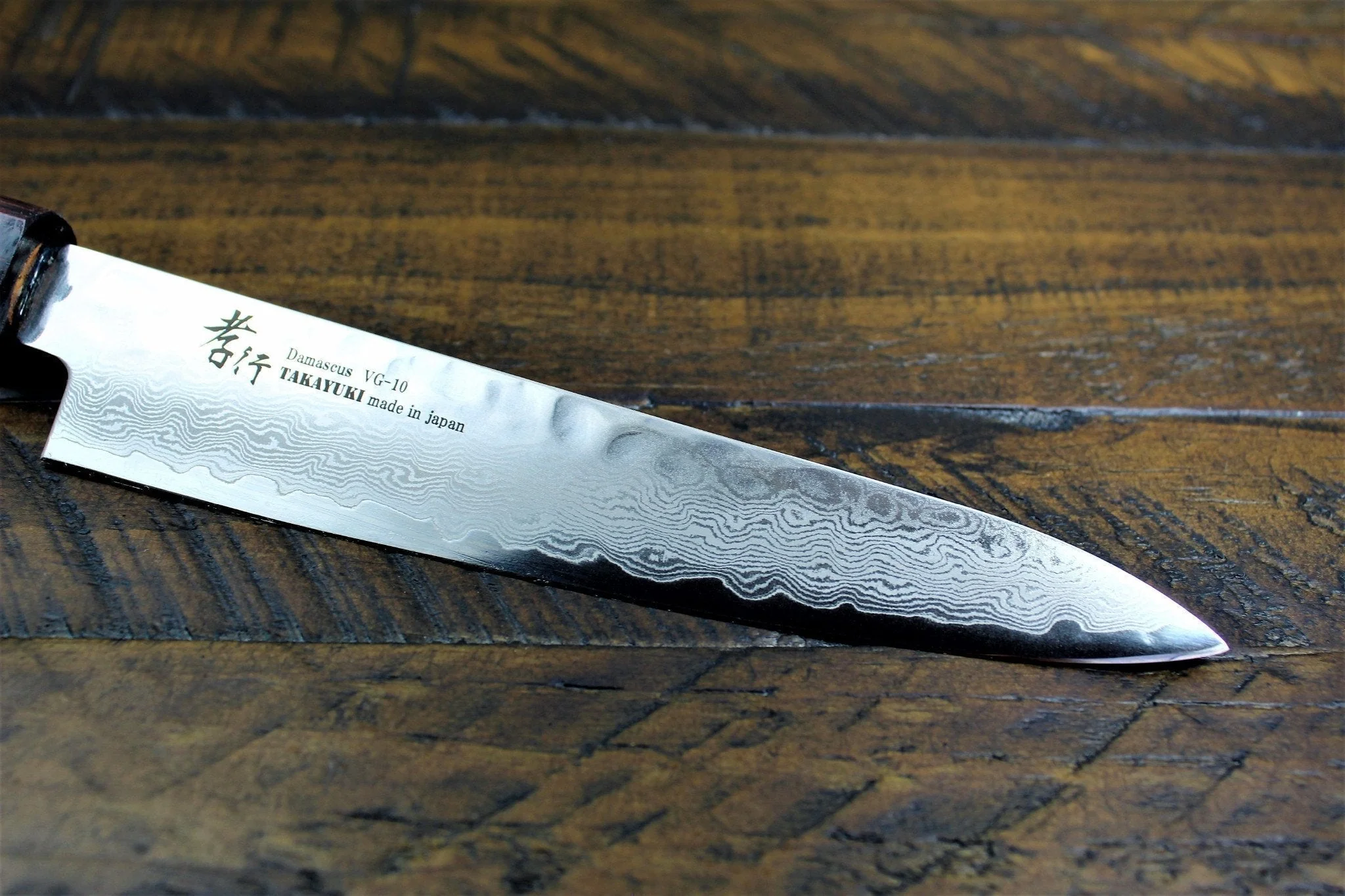 Sakai Takayuki Petty Knife 150mm (5.9") Damascus 33 Layer Japanese Handle - Image 5