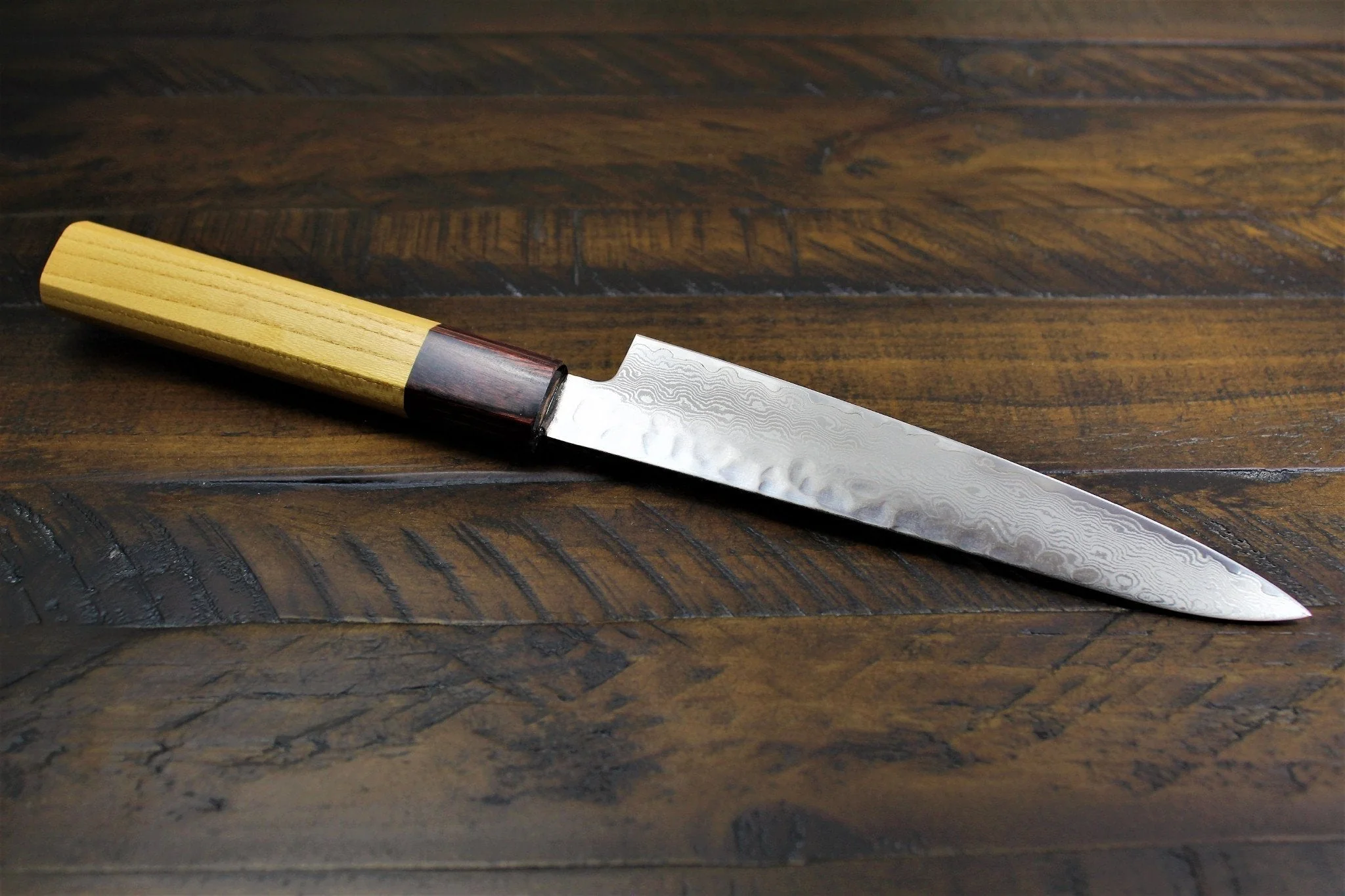 Sakai Takayuki Petty Knife 150mm (5.9") Damascus 33 Layer Japanese Handle - Image 6