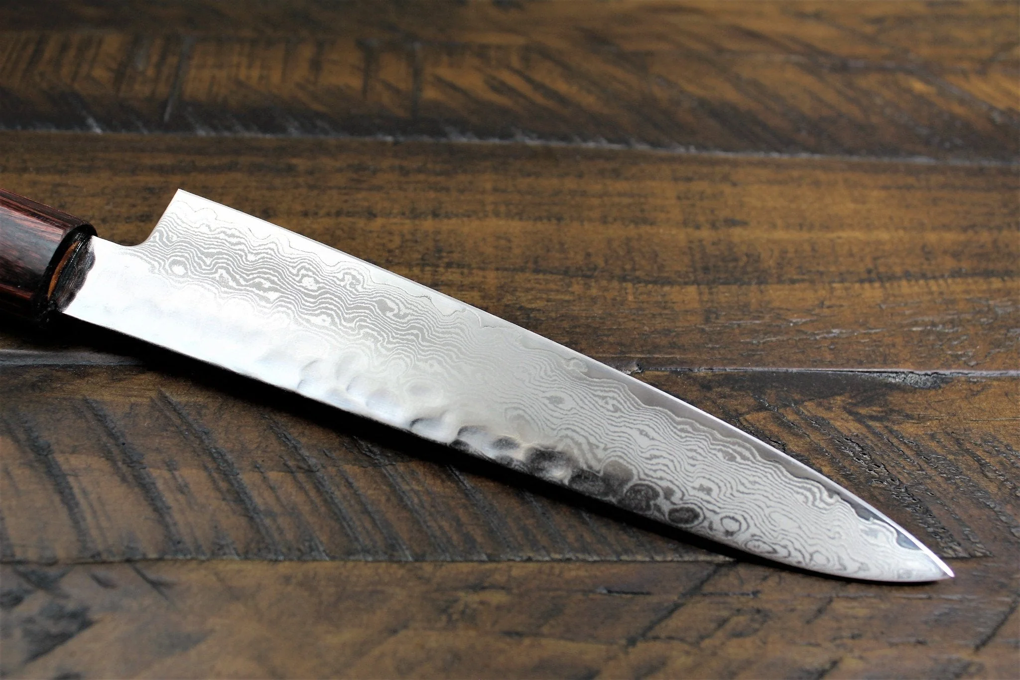 Sakai Takayuki Petty Knife 150mm (5.9") Damascus 33 Layer Japanese Handle - Image 7