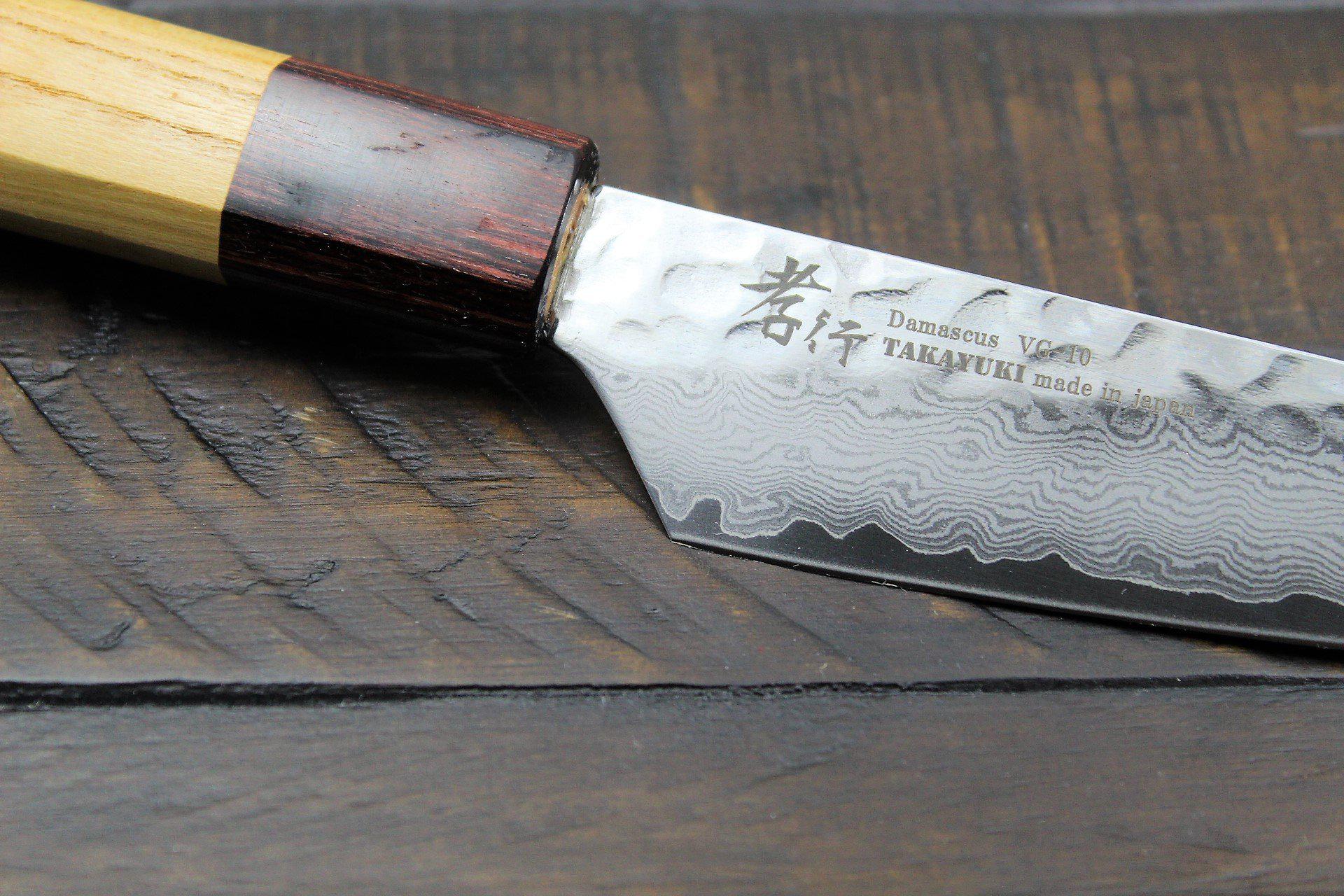 Sakai Takayuki Steak Knife 120mm (4.7") Damascus 33 Layer Japanese Handle - Image 3