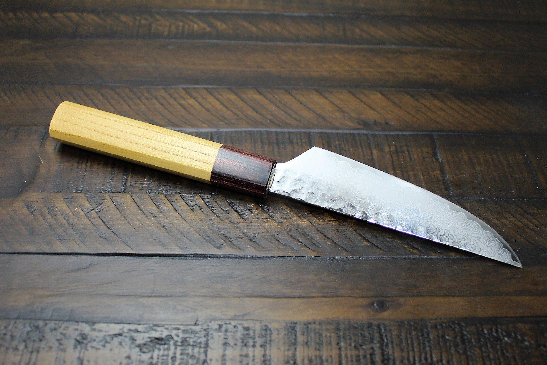 Sakai Takayuki Steak Knife 120mm (4.7") Damascus 33 Layer Japanese Handle - Image 5
