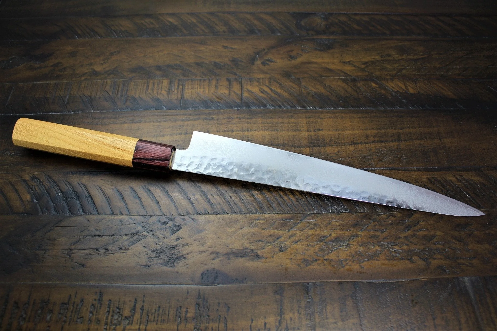 Sakai Tkayuki Sujihiki Slicer Knife 240 mm (9.4") Damascus 33 Layer Japanese Handle - Image 5