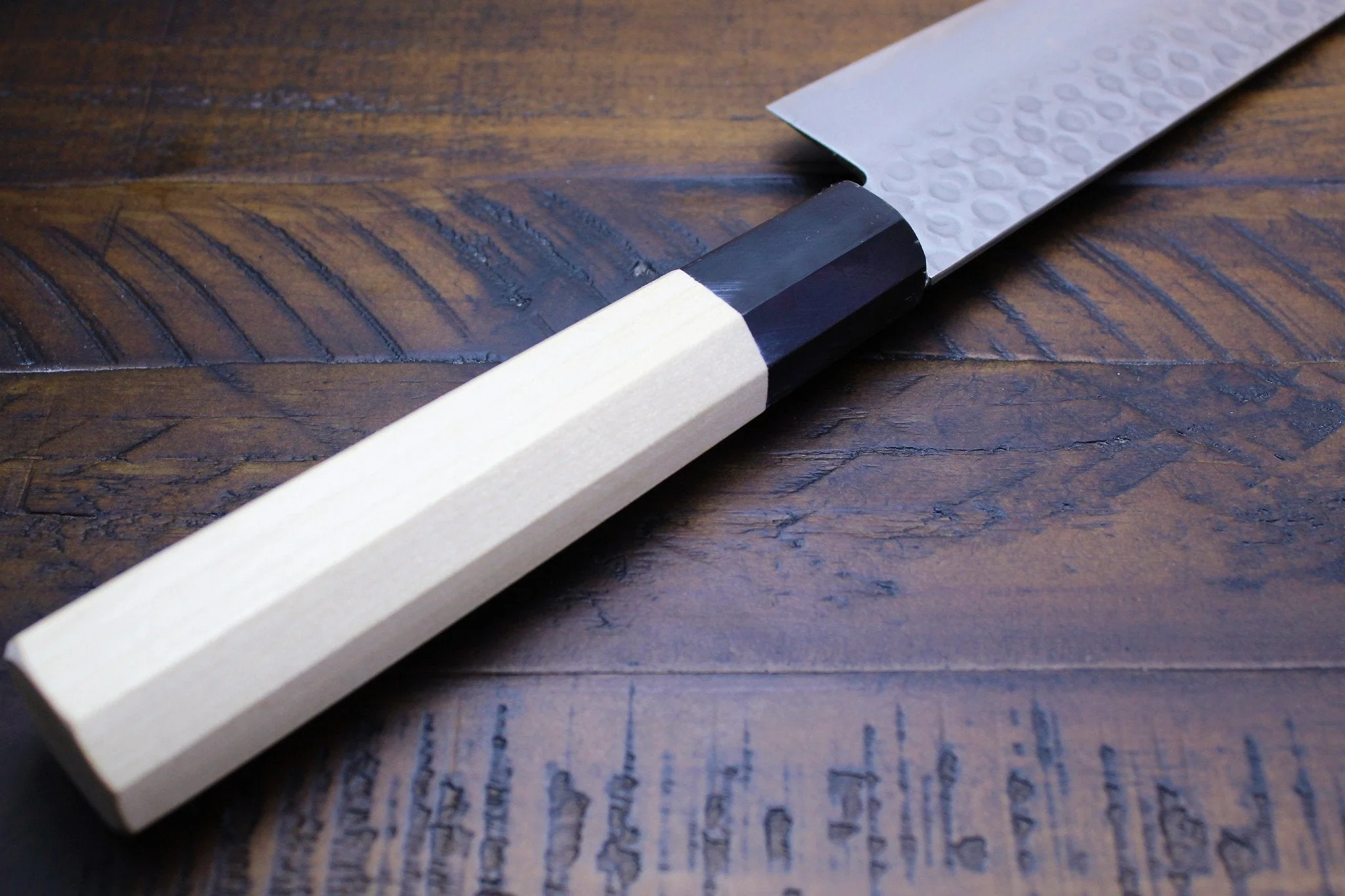 Sakai Takayuki Santoku Knife 180mm (7.1")  Damascus 45 Layer - Image 10