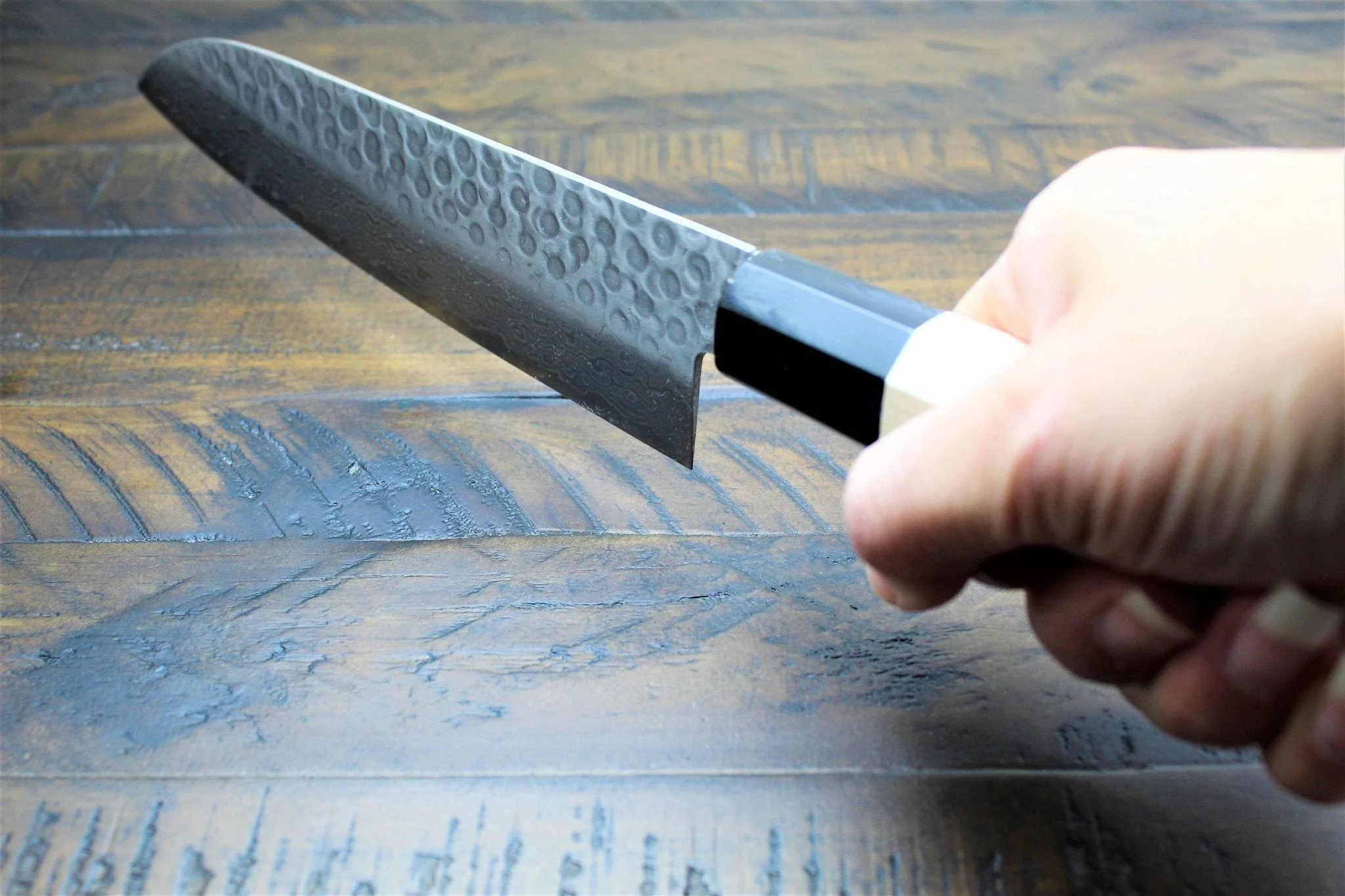 Sakai Takayuki Santoku Knife 180mm (7.1")  Damascus 45 Layer - Image 5