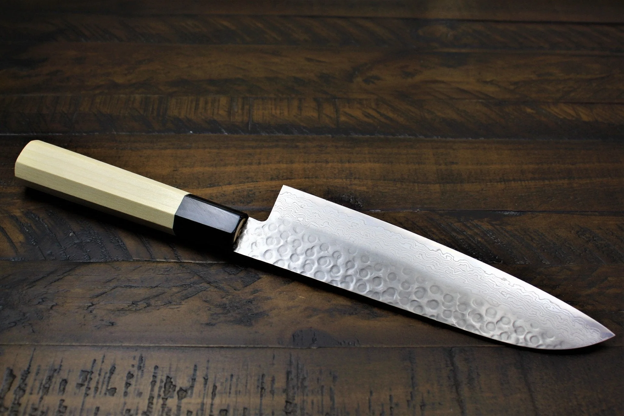 Sakai Takayuki Santoku Knife 180mm (7.1")  Damascus 45 Layer - Image 6