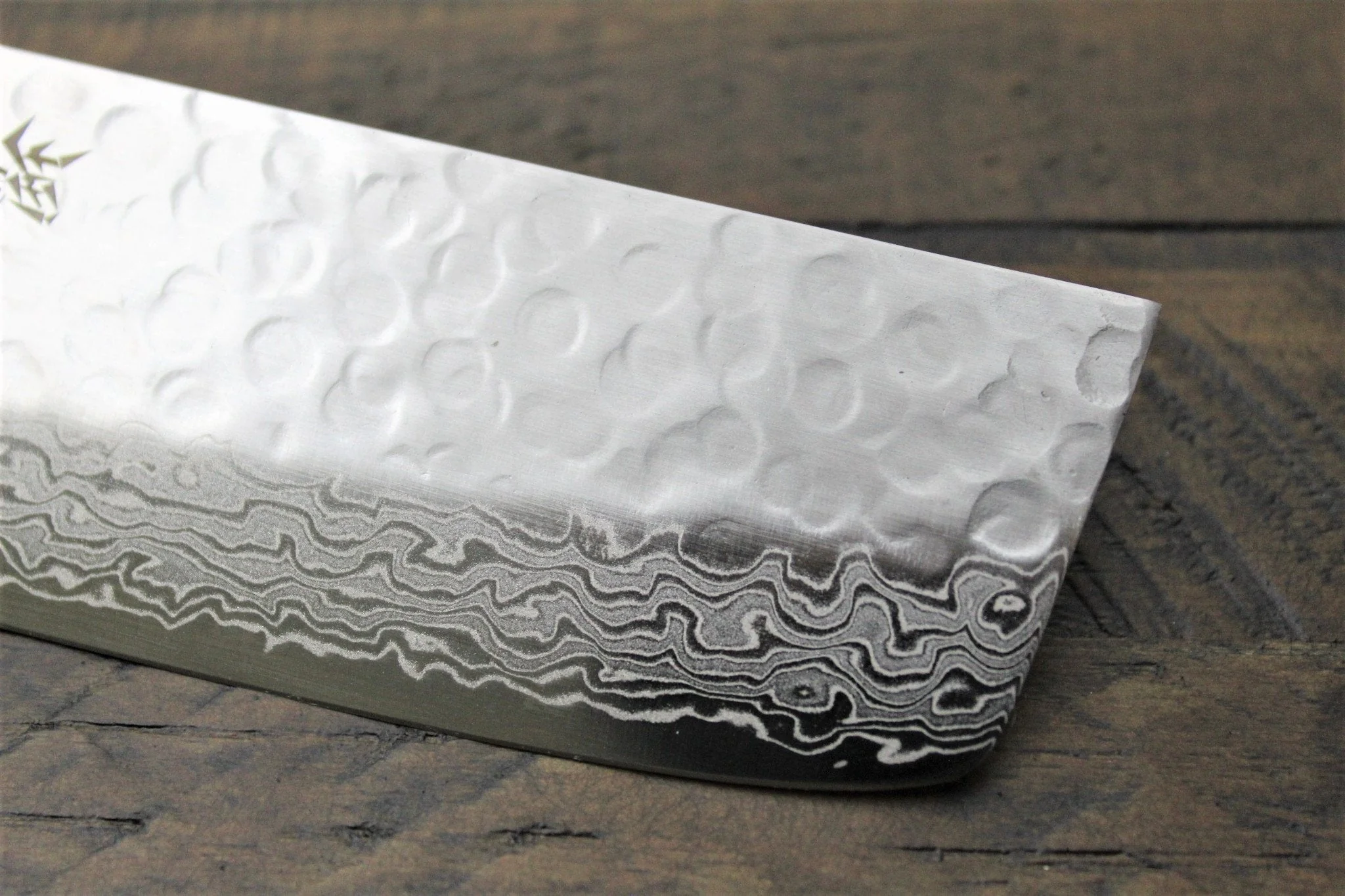 Sakai Takayuki 45 Layer Damascus Nakiri Knife 160mm (6.3") Magnolia Handle - Image 6