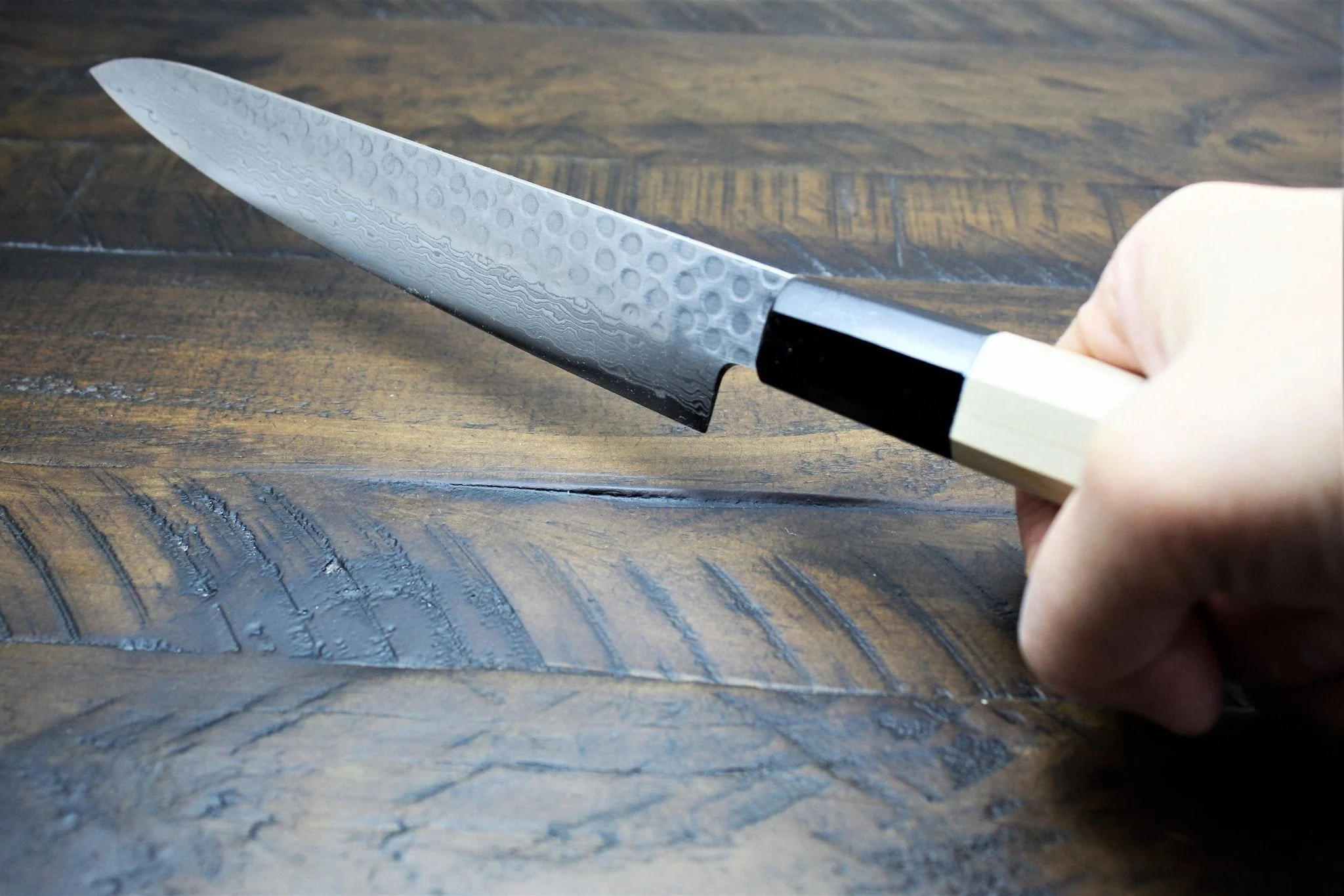Sakai Takayuki Petty Knife 150mm (5.9") Damascus 45 Layer - Image 3