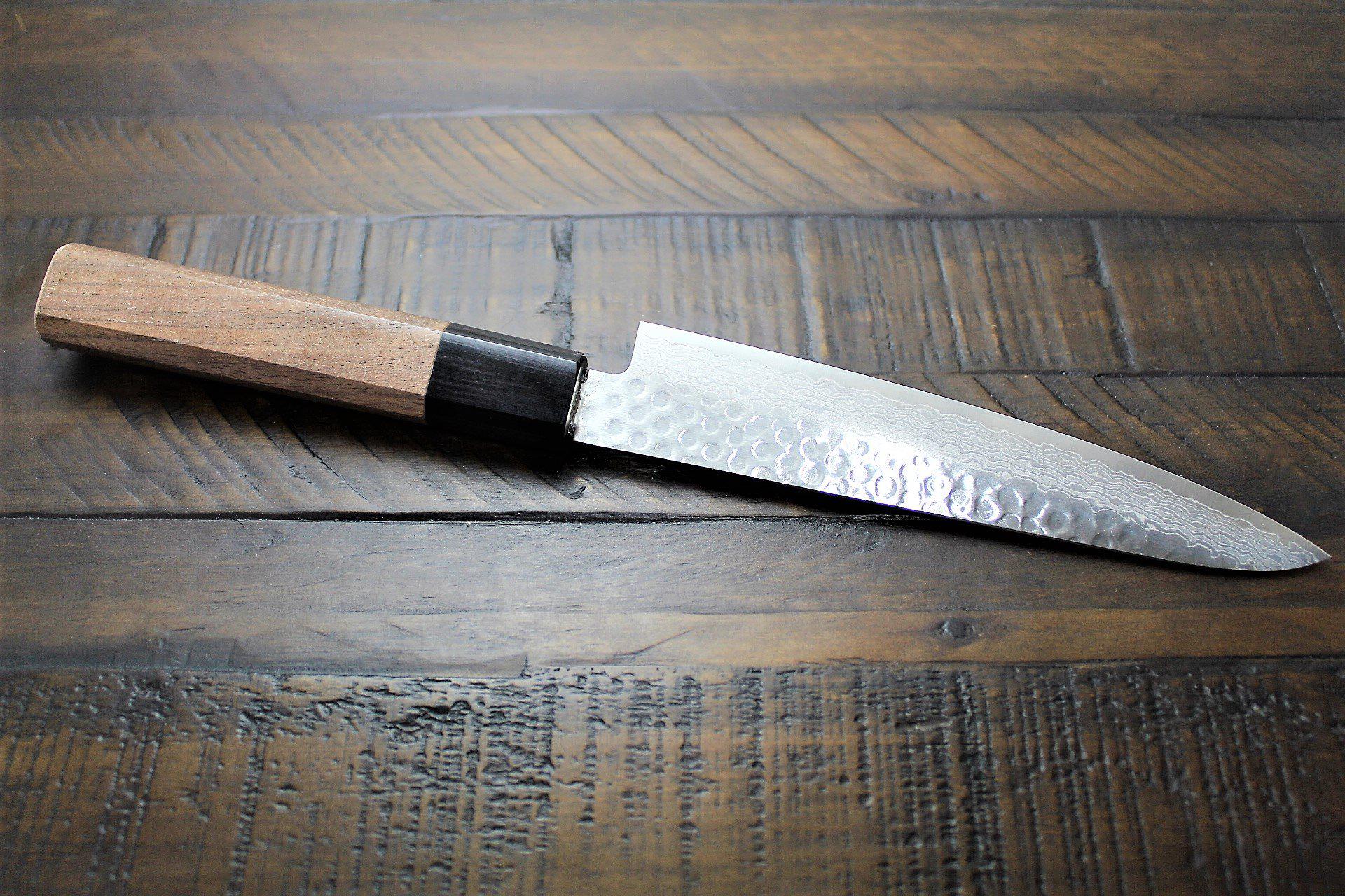 Sakai Takayuki Petty Utility Knife 150mm (5.9")Damascus 45 Layer with Walnut handle - Image 4